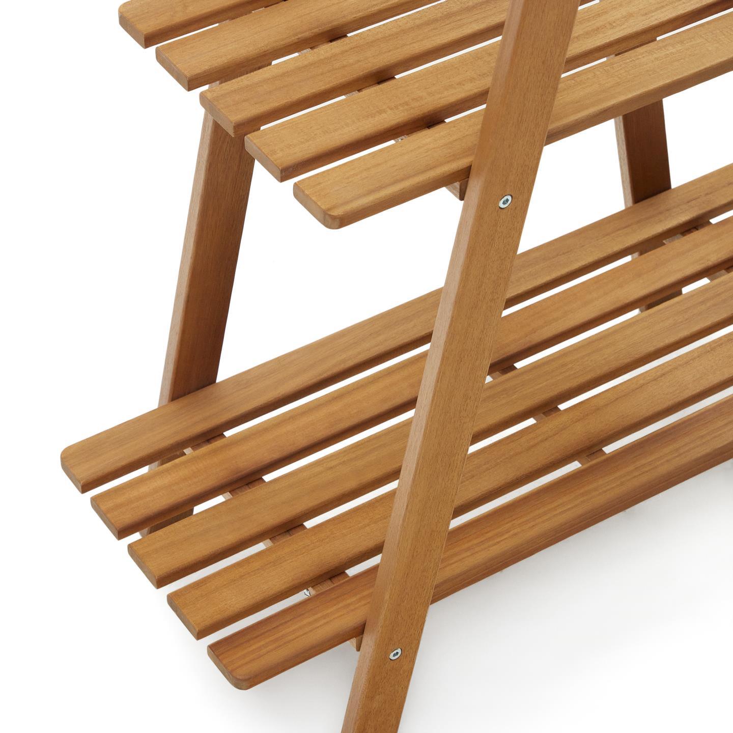 Regał ogrodowy dwustronny VICTORA lite drewno akacjowe La Forma Eye on Design