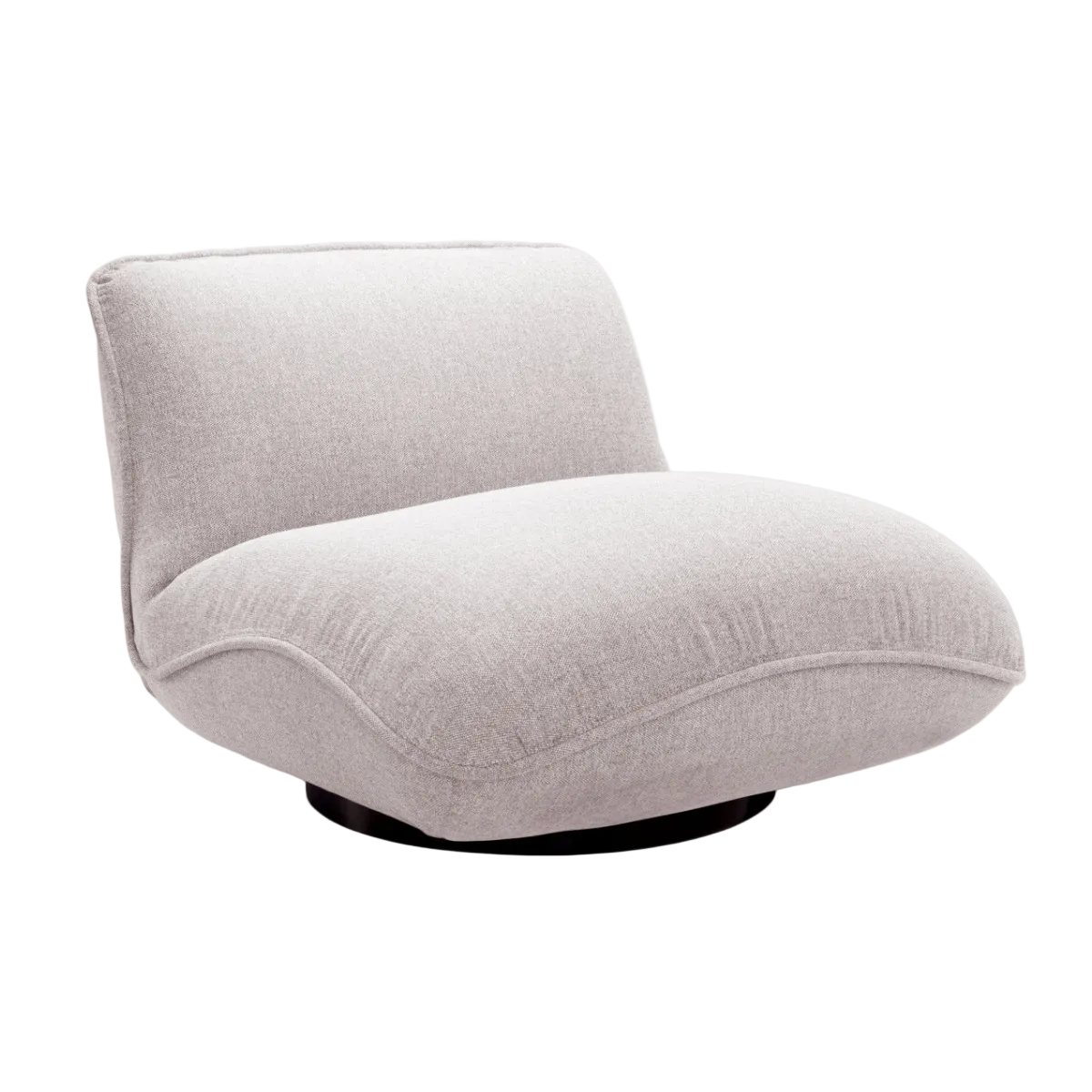 Otáčecí venkovní křeslo RELAX světle šedé