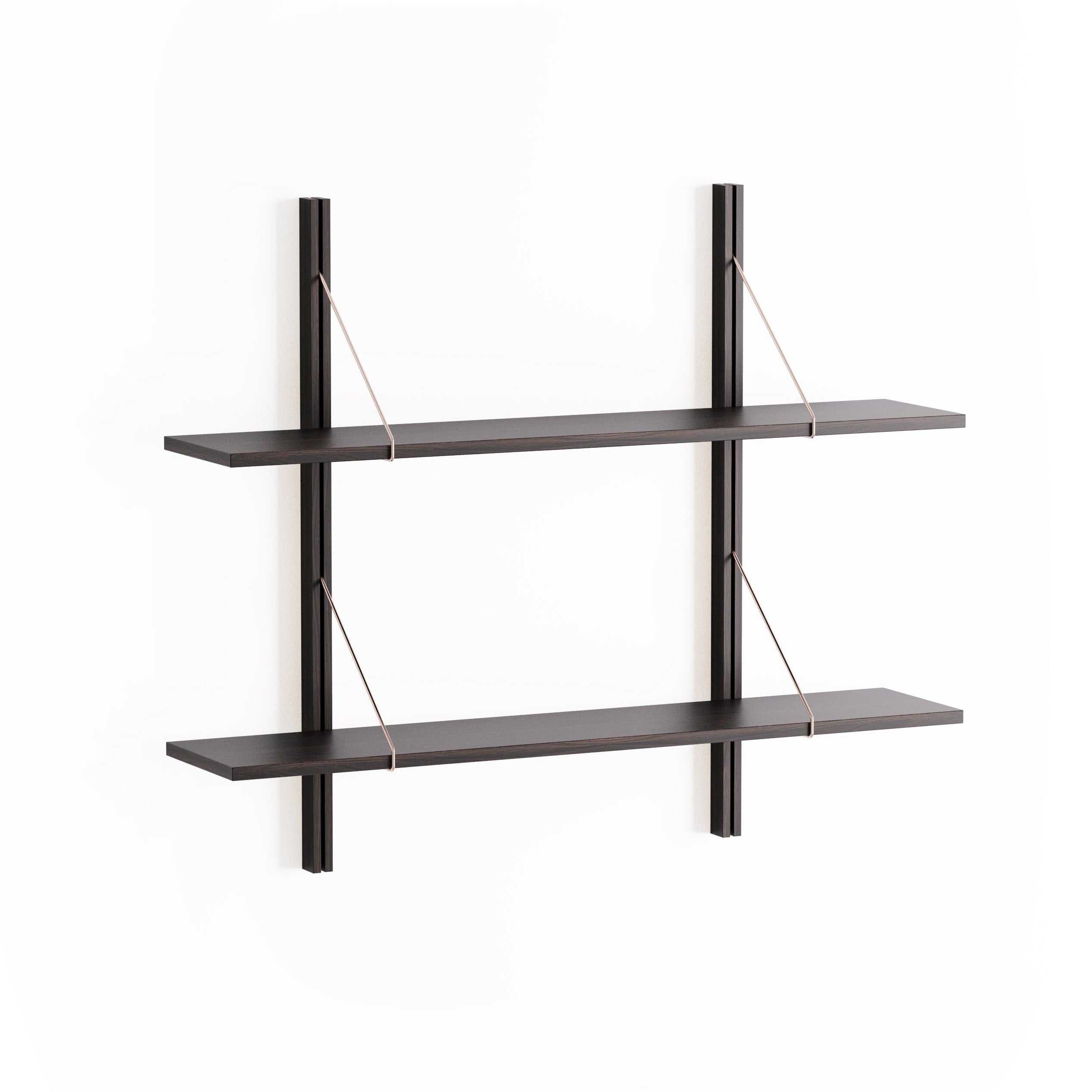 Wall Shelf RODD ebony oak wood