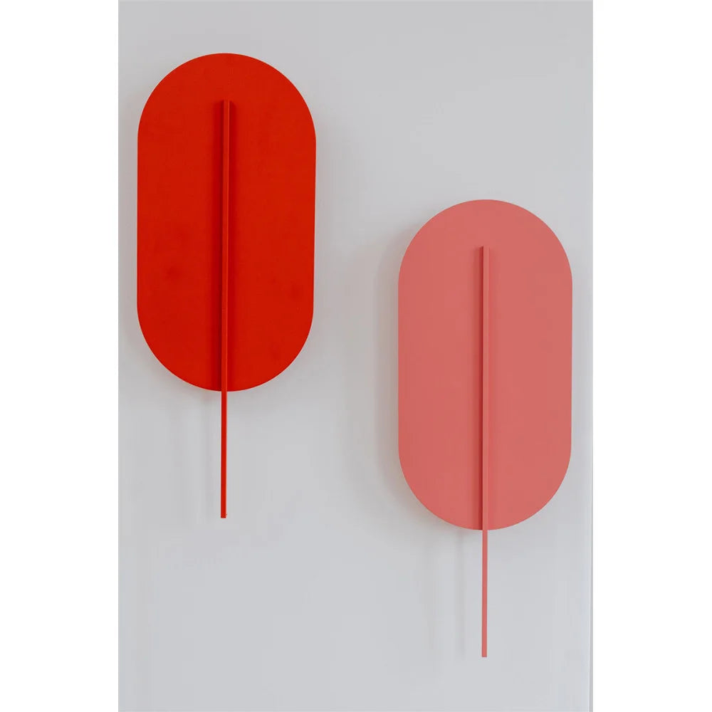 ROKKE wall lamp in red-orange