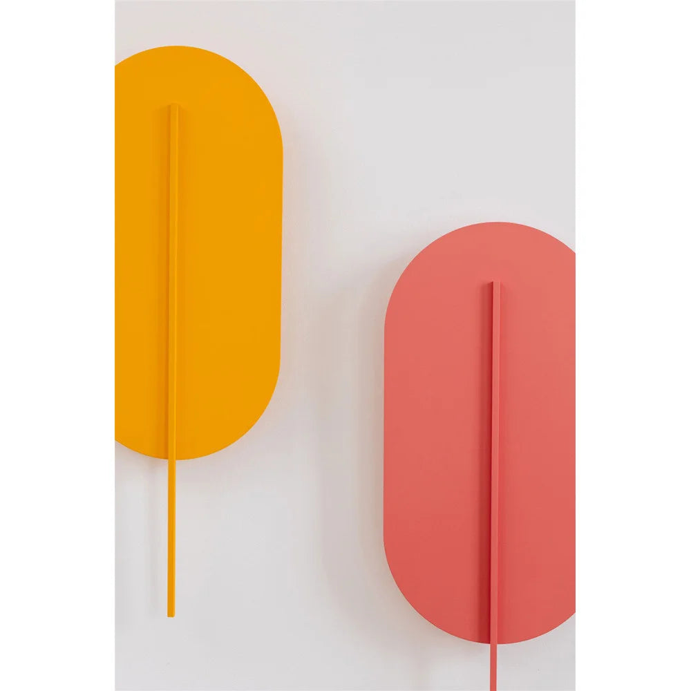 ROKKE wall lamp in red-orange