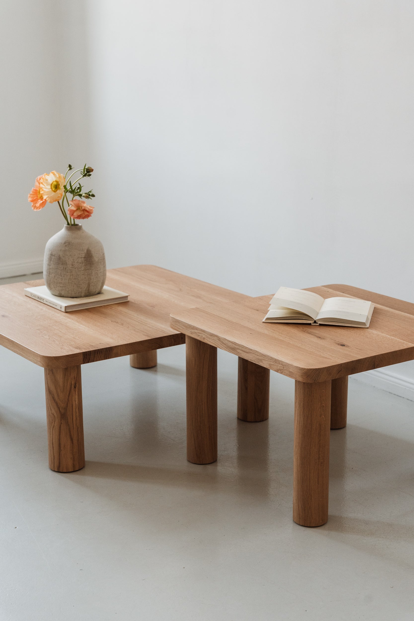 ROLLO Coffee Table Set Oak Wood