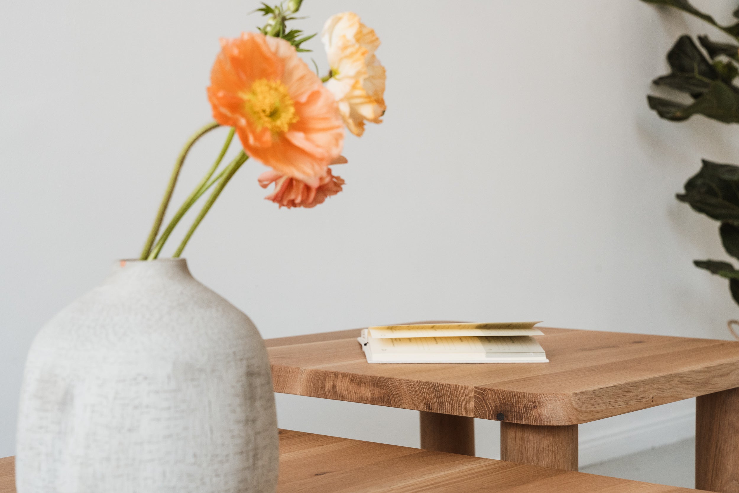 ROLLO Coffee Table Set Oak Wood