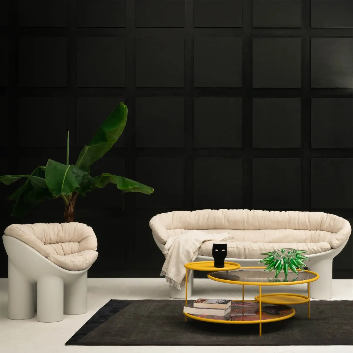 Křeslo ROLY POLY světle šedé