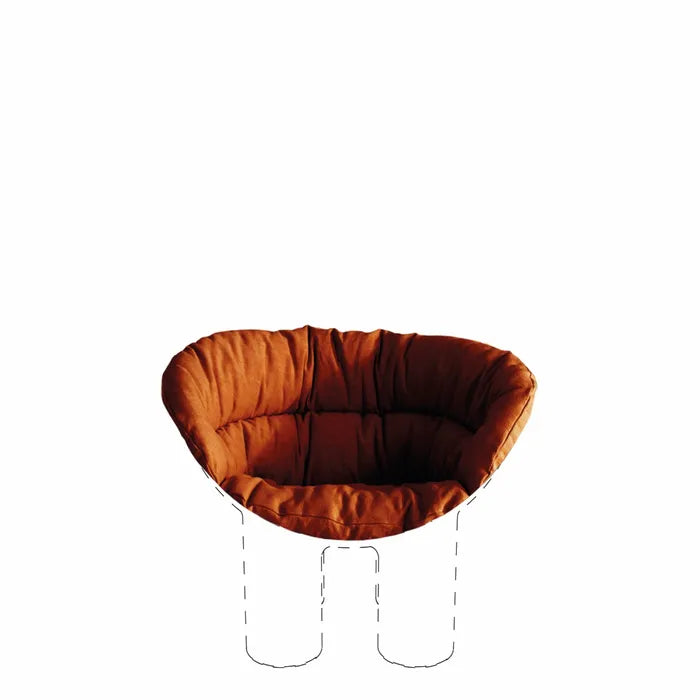 Křeslo ROLY POLY hnědé