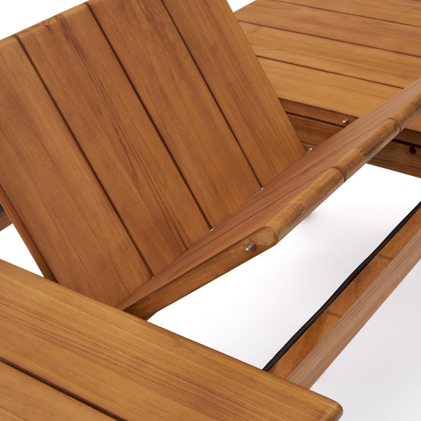 Rozkładany stół ogrodowy TURQUETA drewno tekowe La Forma Eye on Design