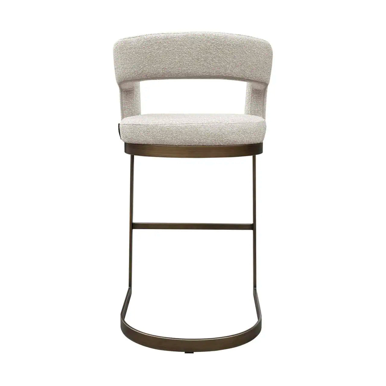 Barová židle ELLIS béžová s antickým zlatem