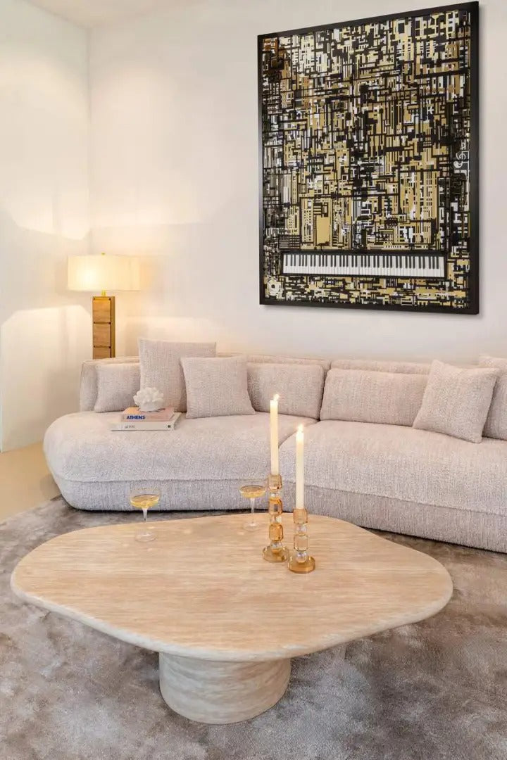 FICTUS beige coffee table