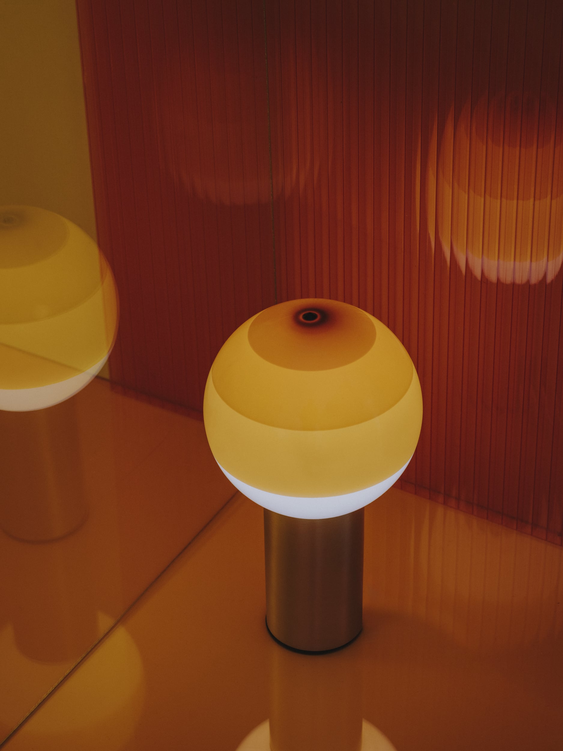 Lampa na akumulátor DIPPING čokoládová