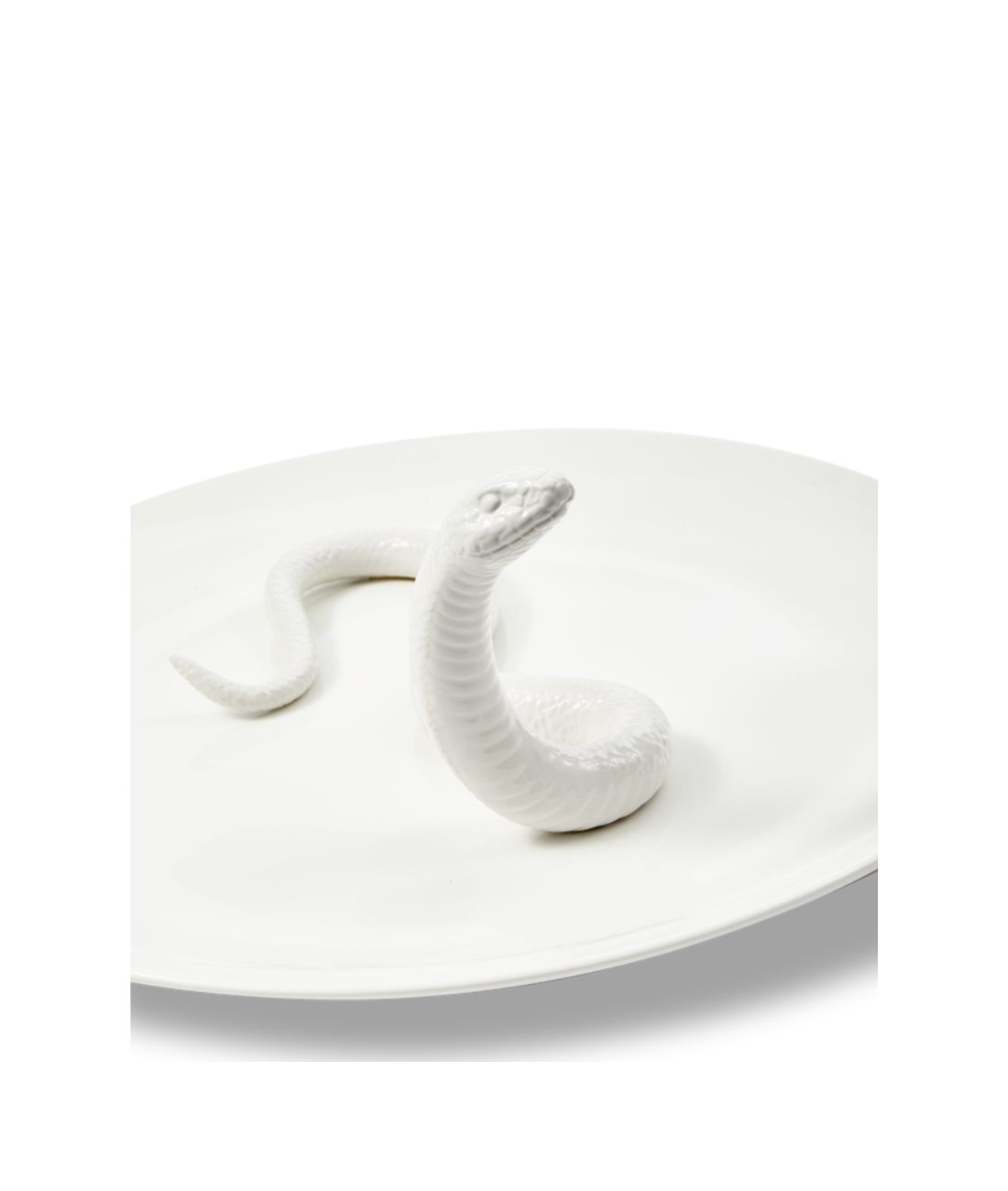 Decorative tray SNAKE white