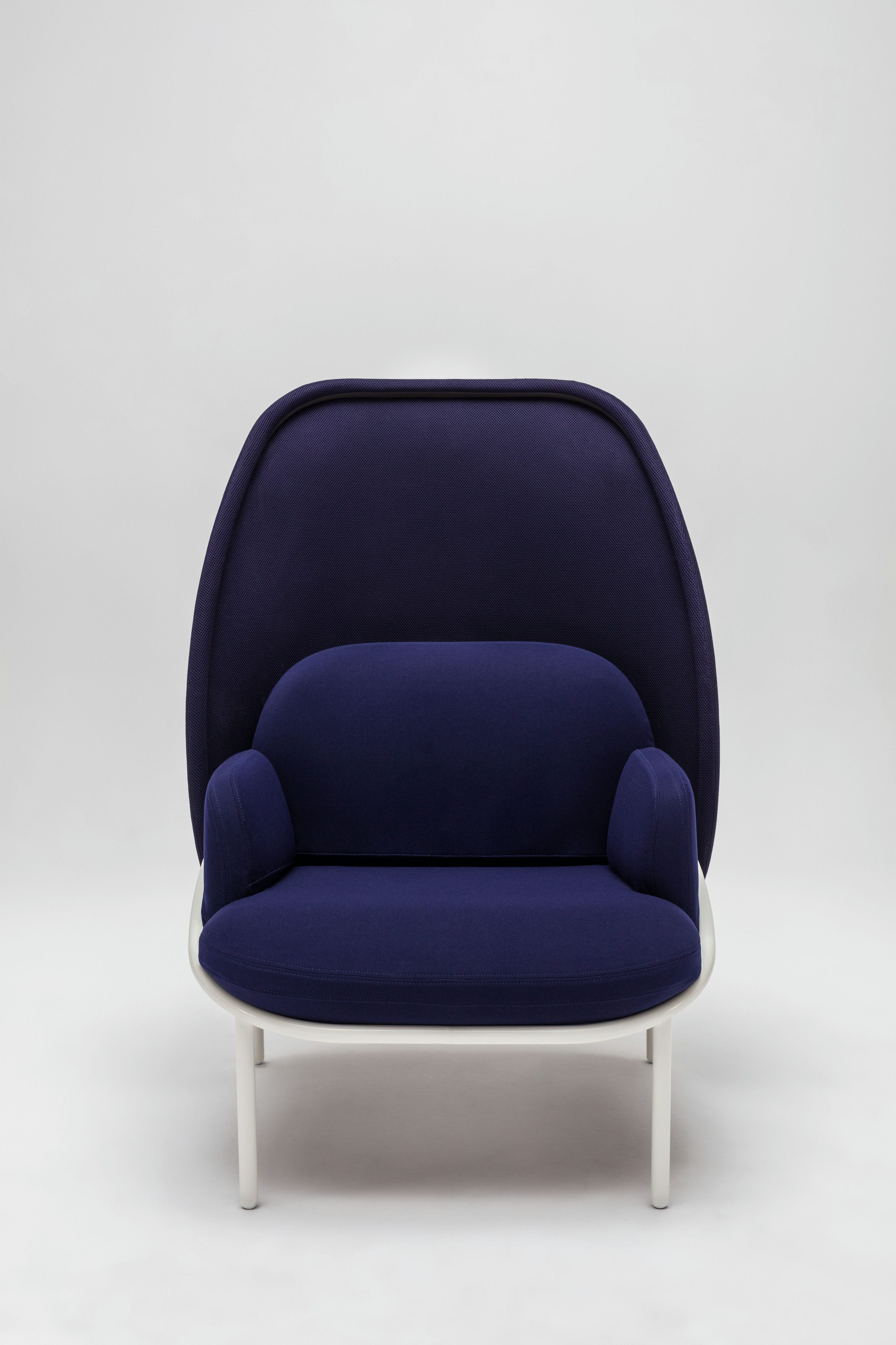 Mesh armchair navy blue
