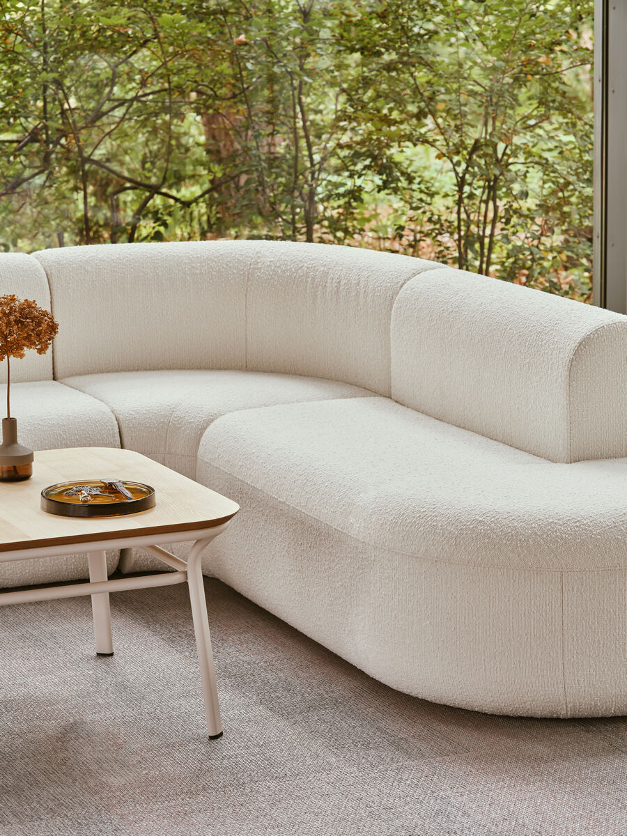 Sofa 4-modułowa narożna ARTIKO tapicerowana do salonu – styl nowoczesny