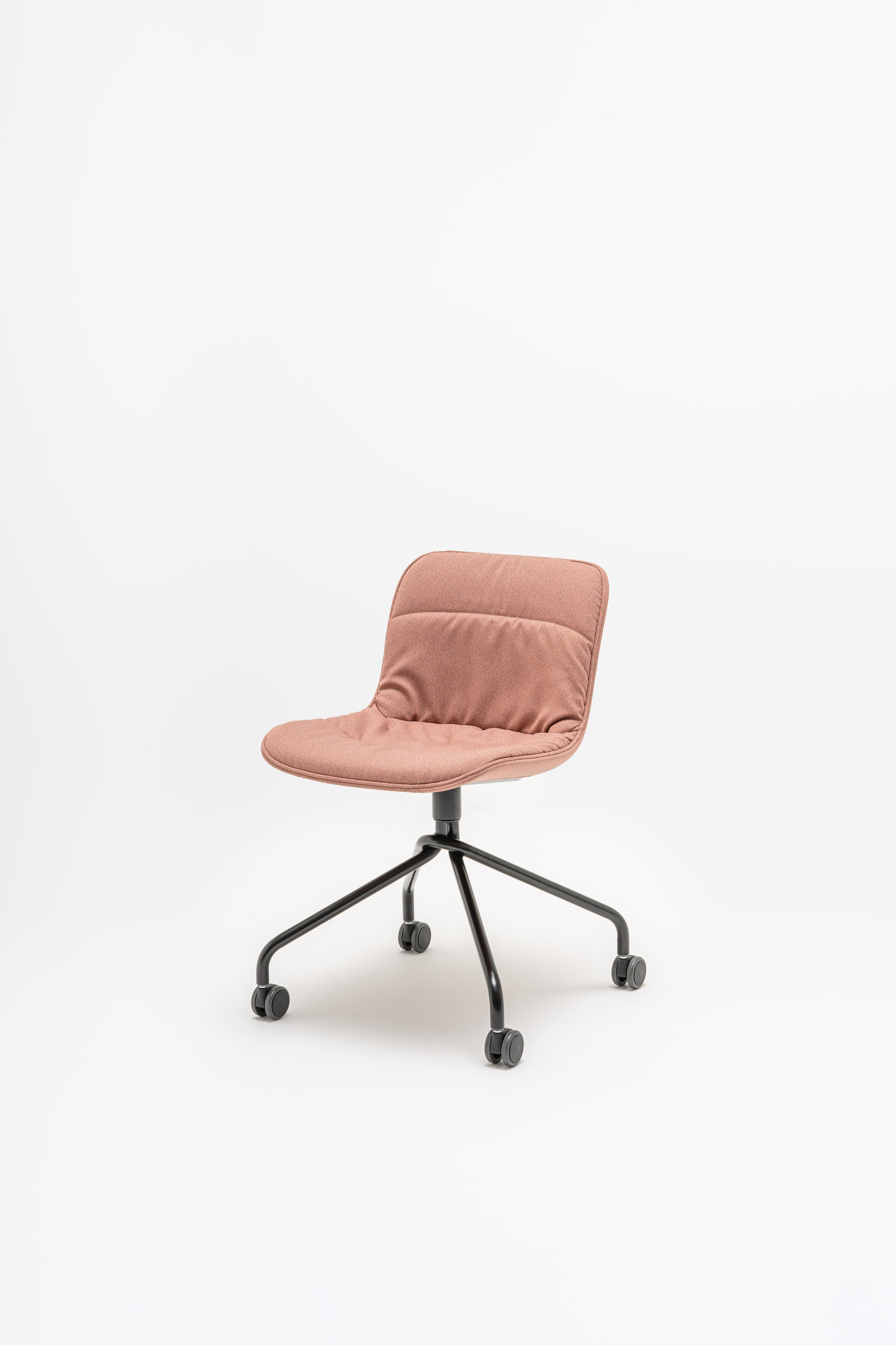 Swivel chair Baltic 2 soft duo metal base with wheels to a soft surface