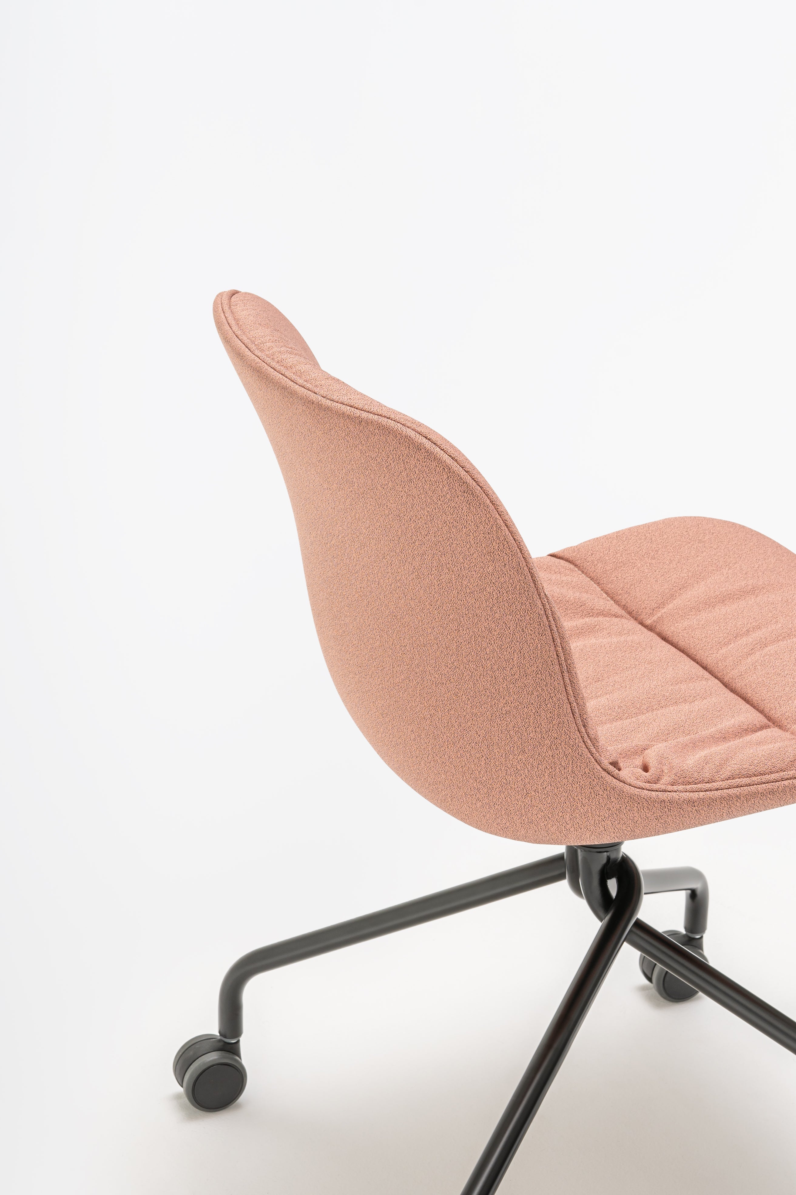 Swivel chair Baltic 2 soft duo metal base with wheels to a soft surface