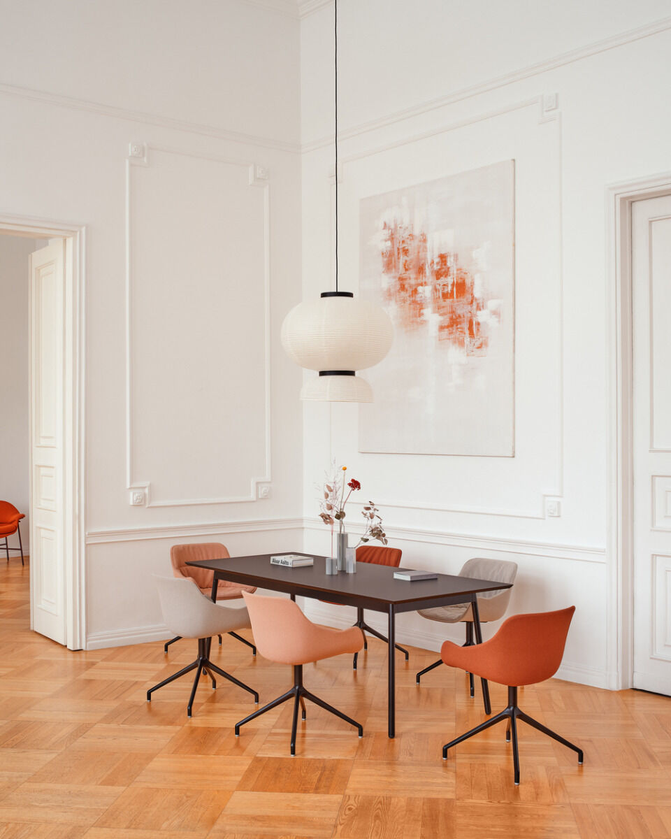 Krzesło obrotowe BALTIC SOFT DUO aluminiowa podstawa do jadalni – .mdd