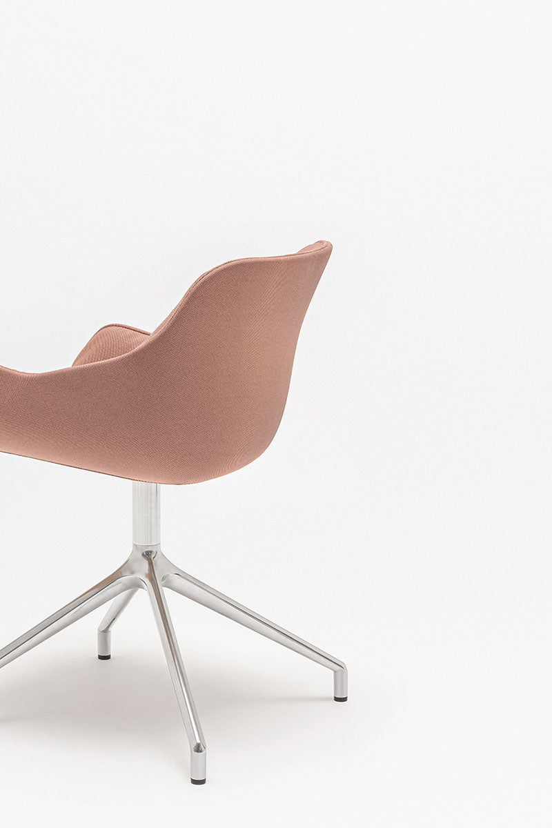 Swivel chair Baltic Soft Duo polished aluminum