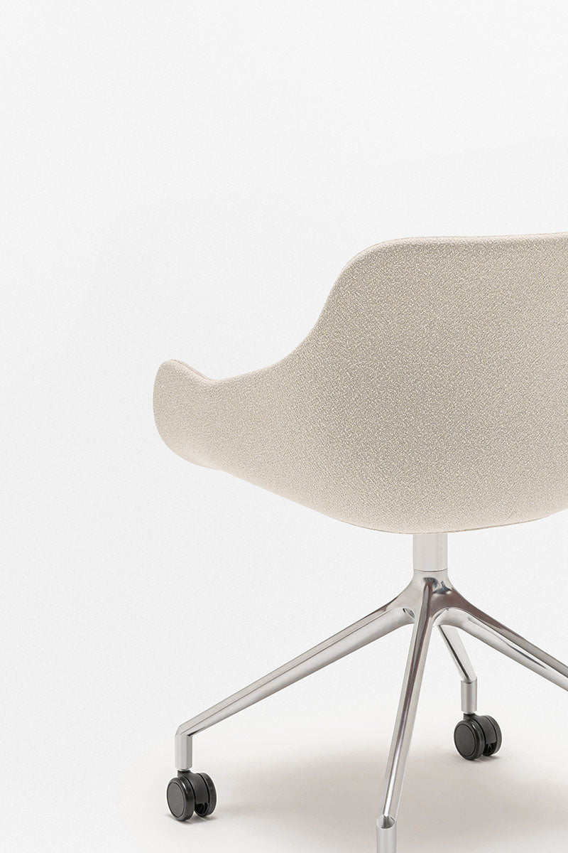 Swivel chair Baltic Soft Duo polished aluminum