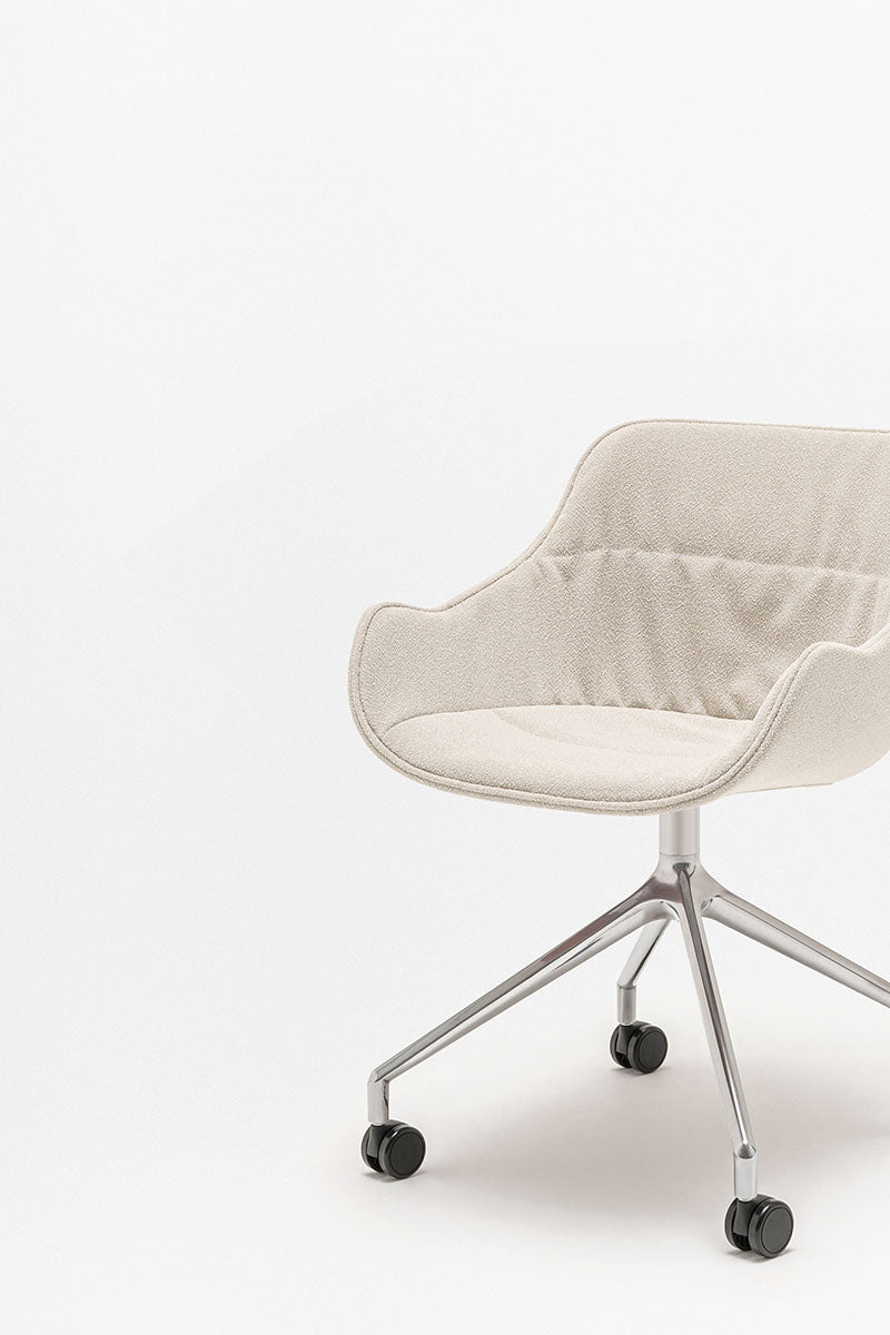 Swivel chair Baltic Soft Duo polished aluminum