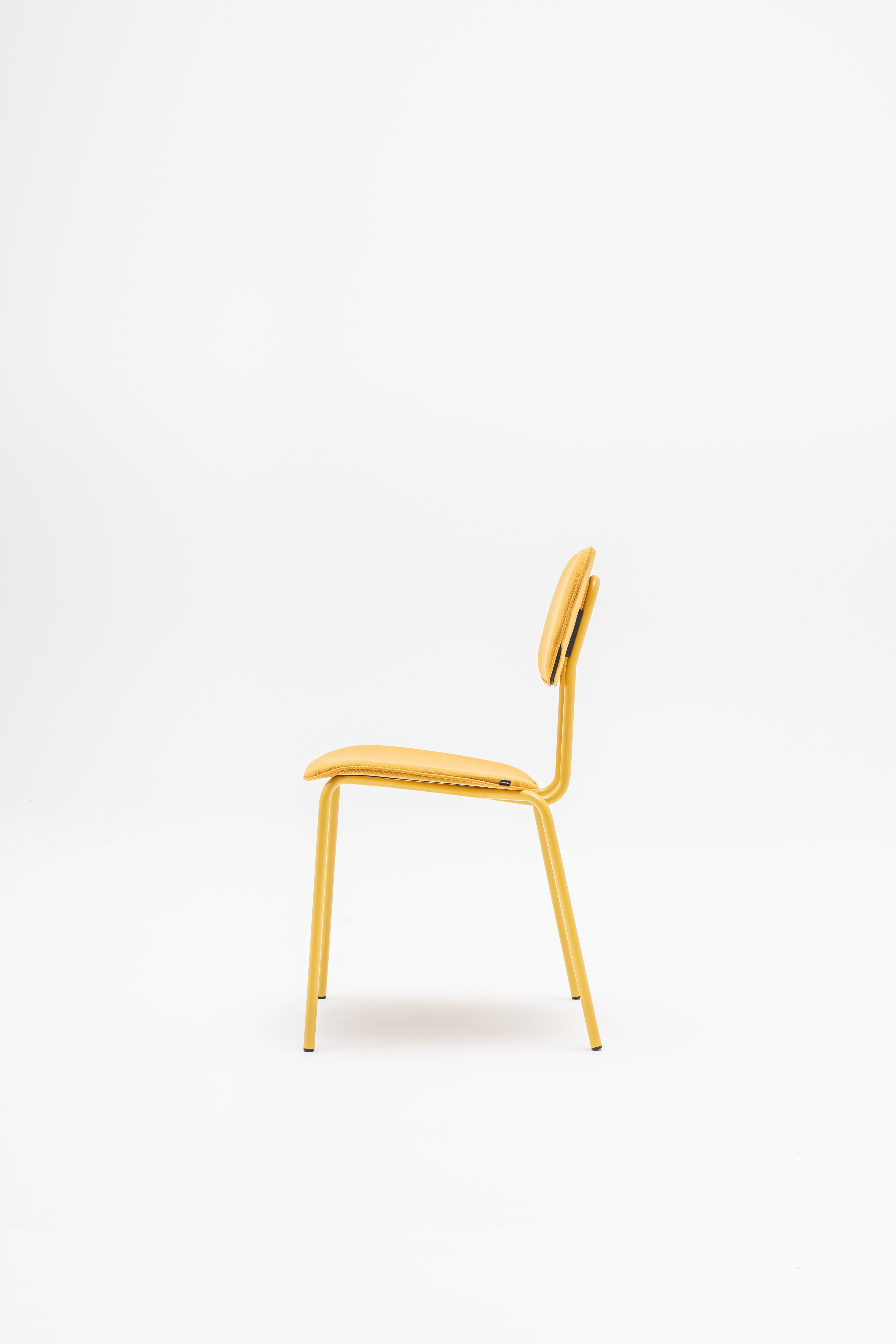 New school upholstered chair metal base