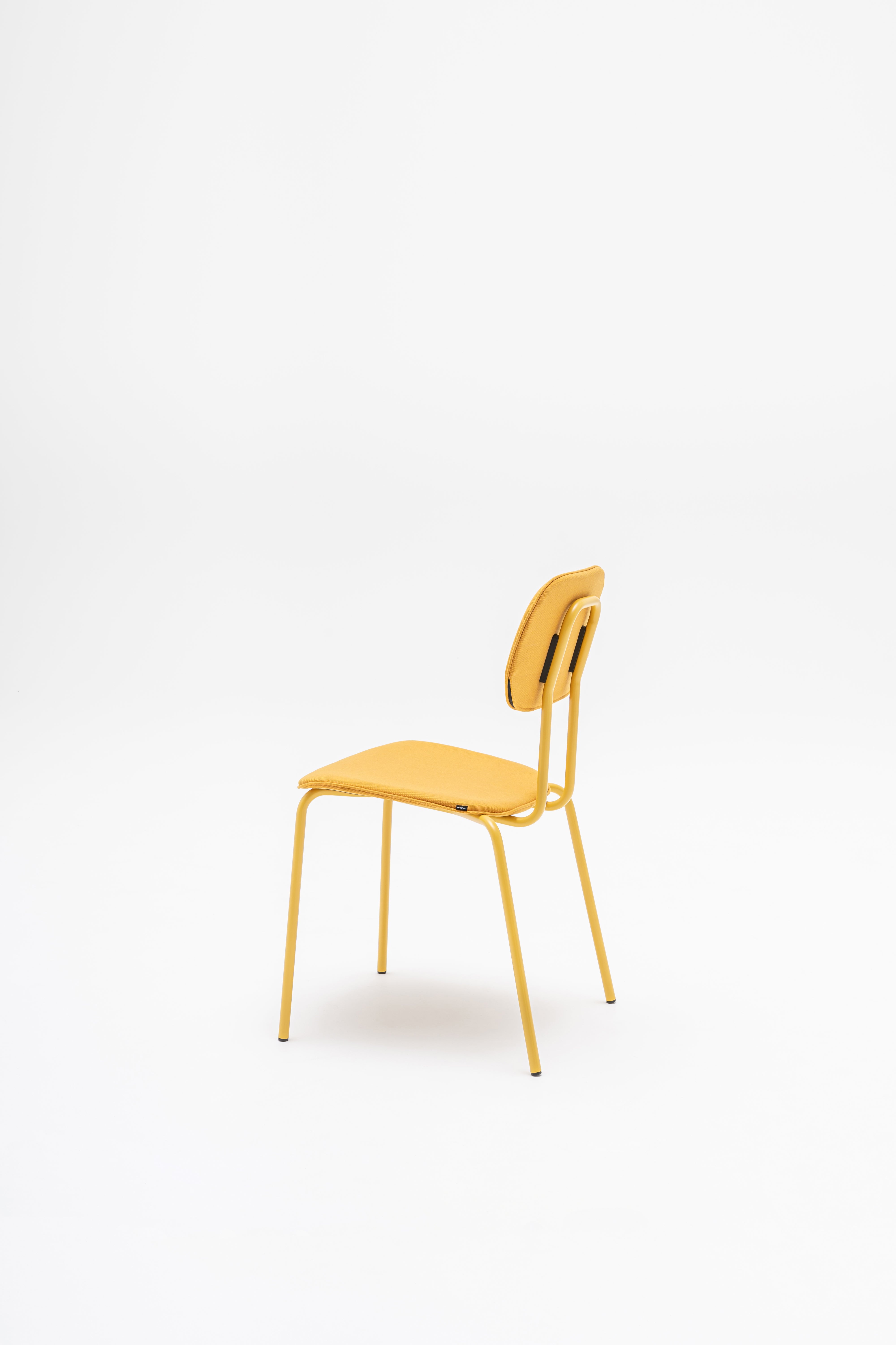 New school upholstered chair metal base