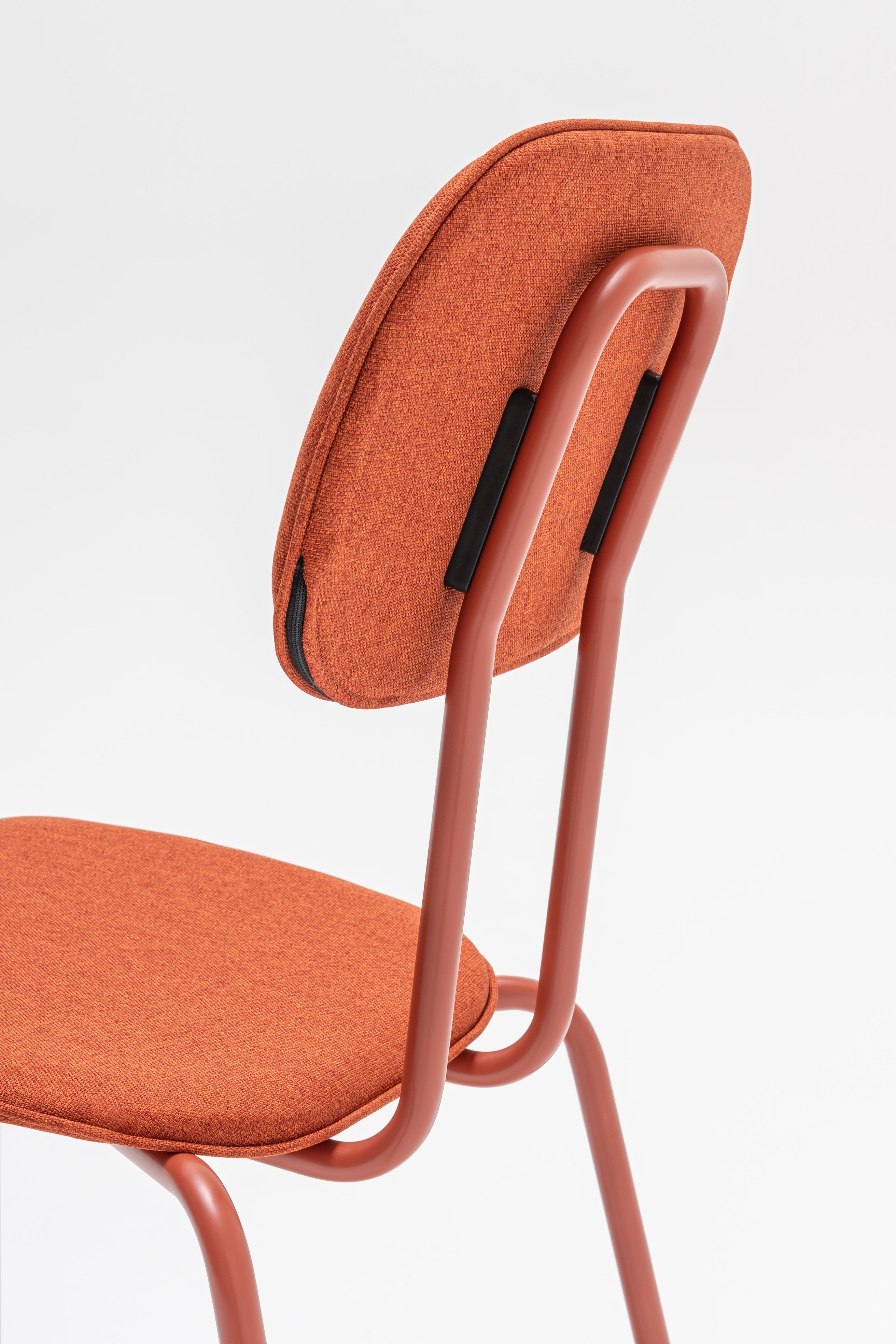 New school upholstered chair metal base