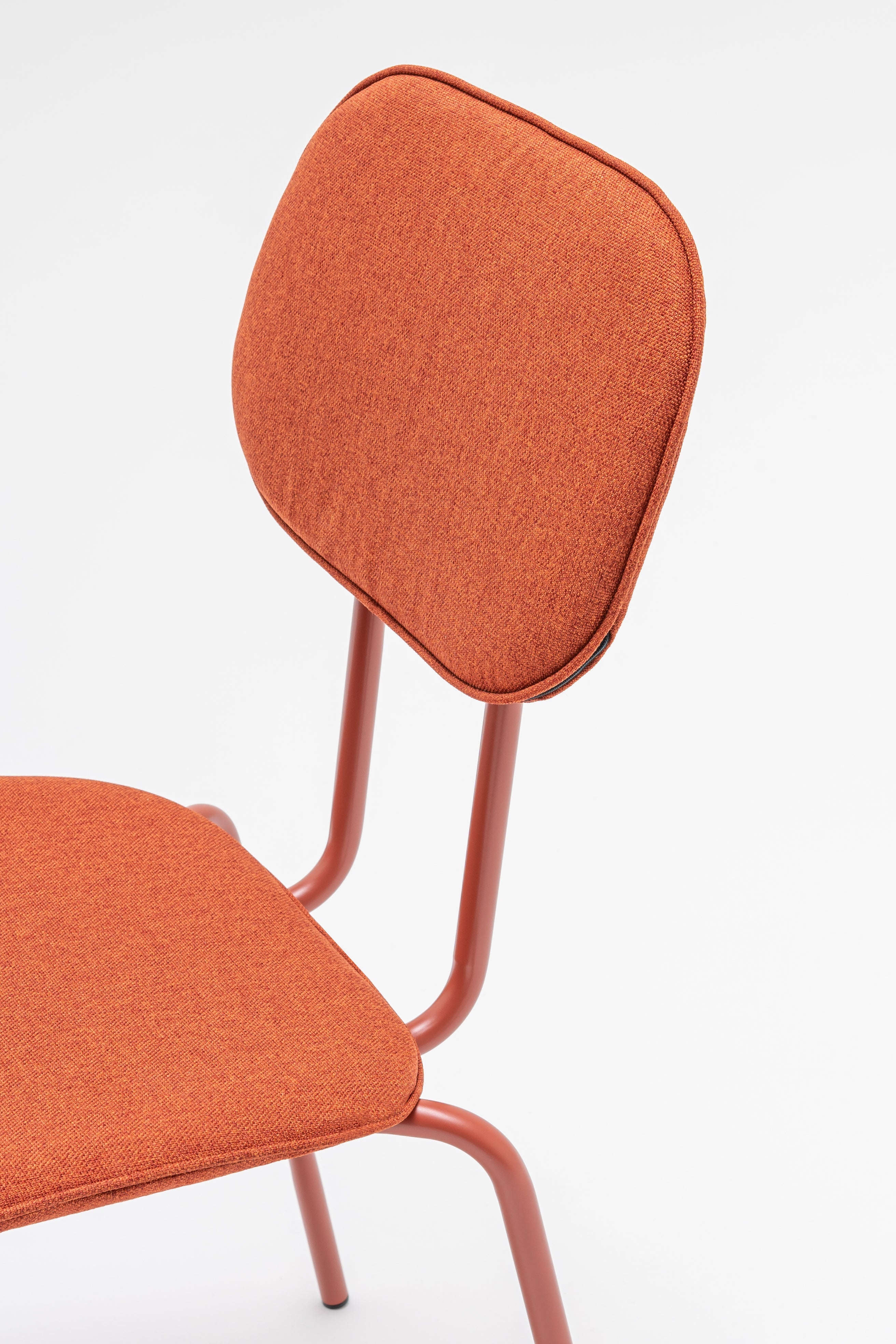 New school upholstered chair metal base