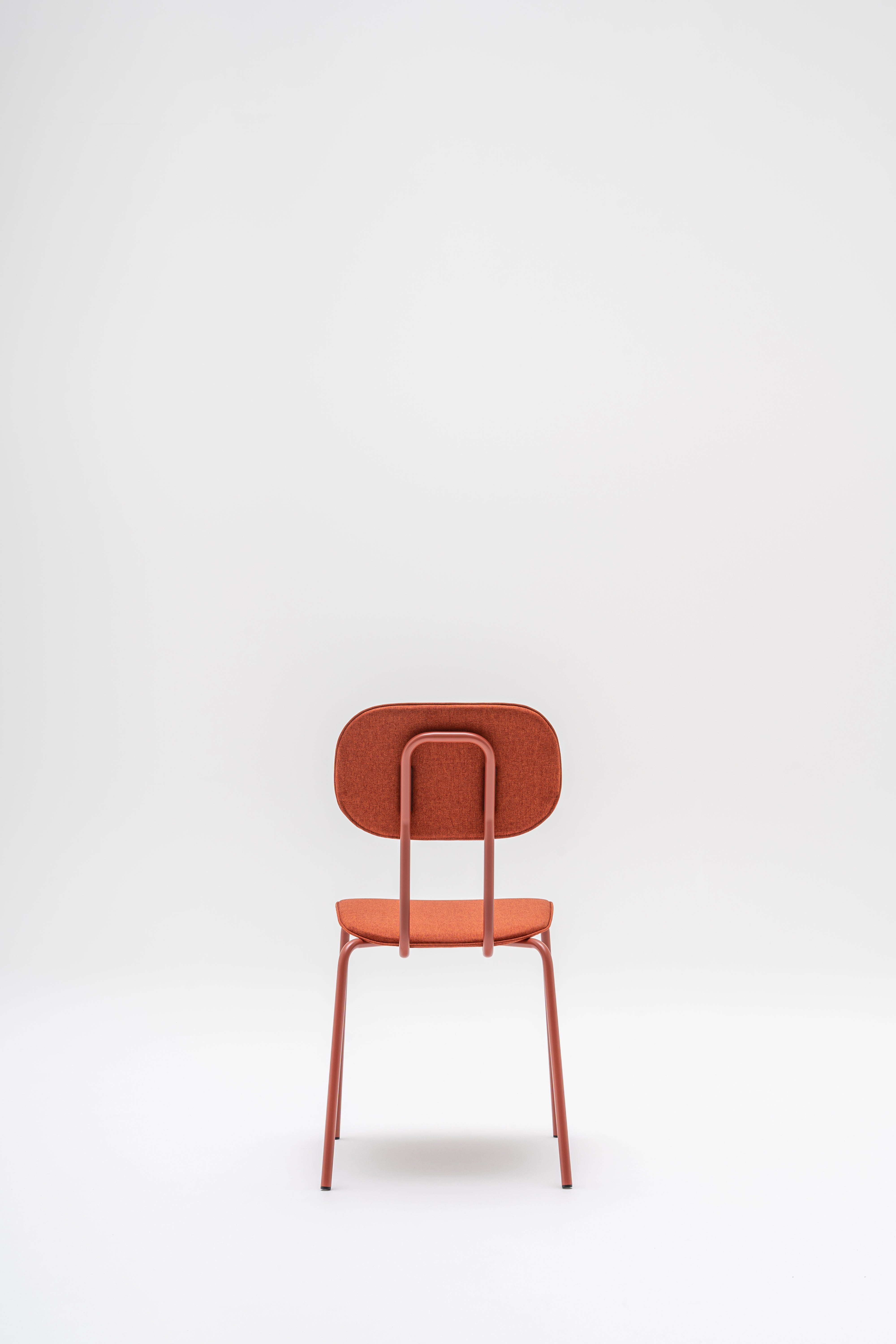 New school upholstered chair metal base