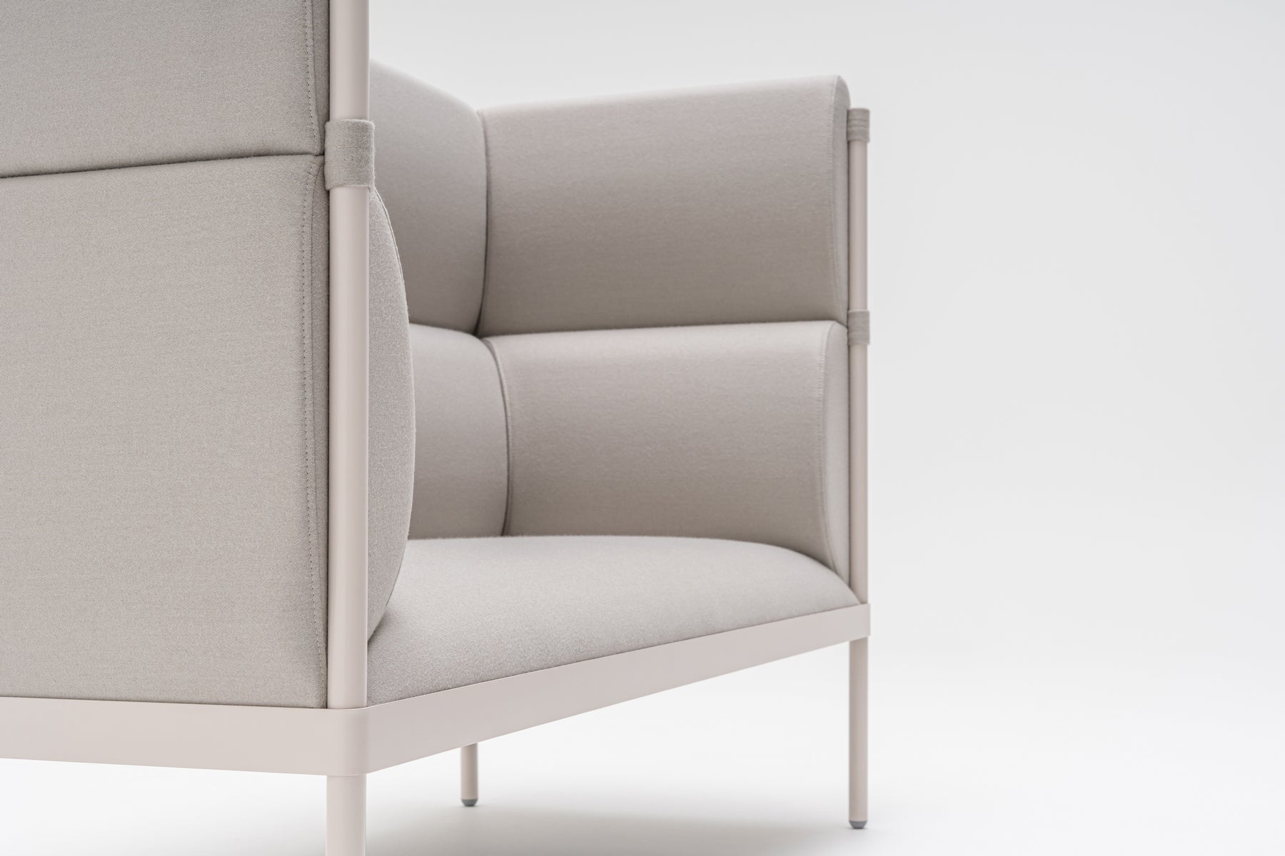 2-person high-person upholstered sofa