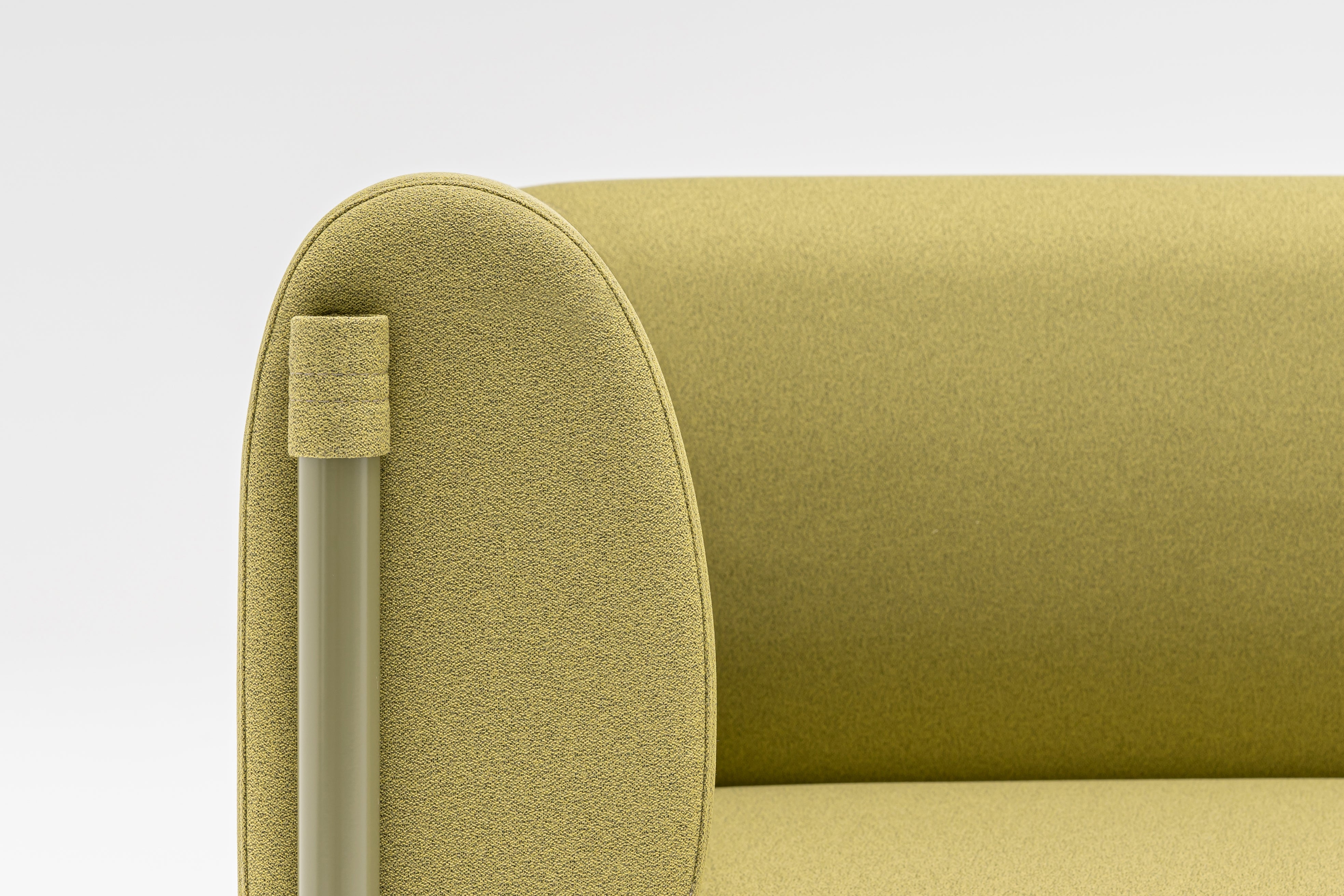 2-seater Sofa low upholstered stilt