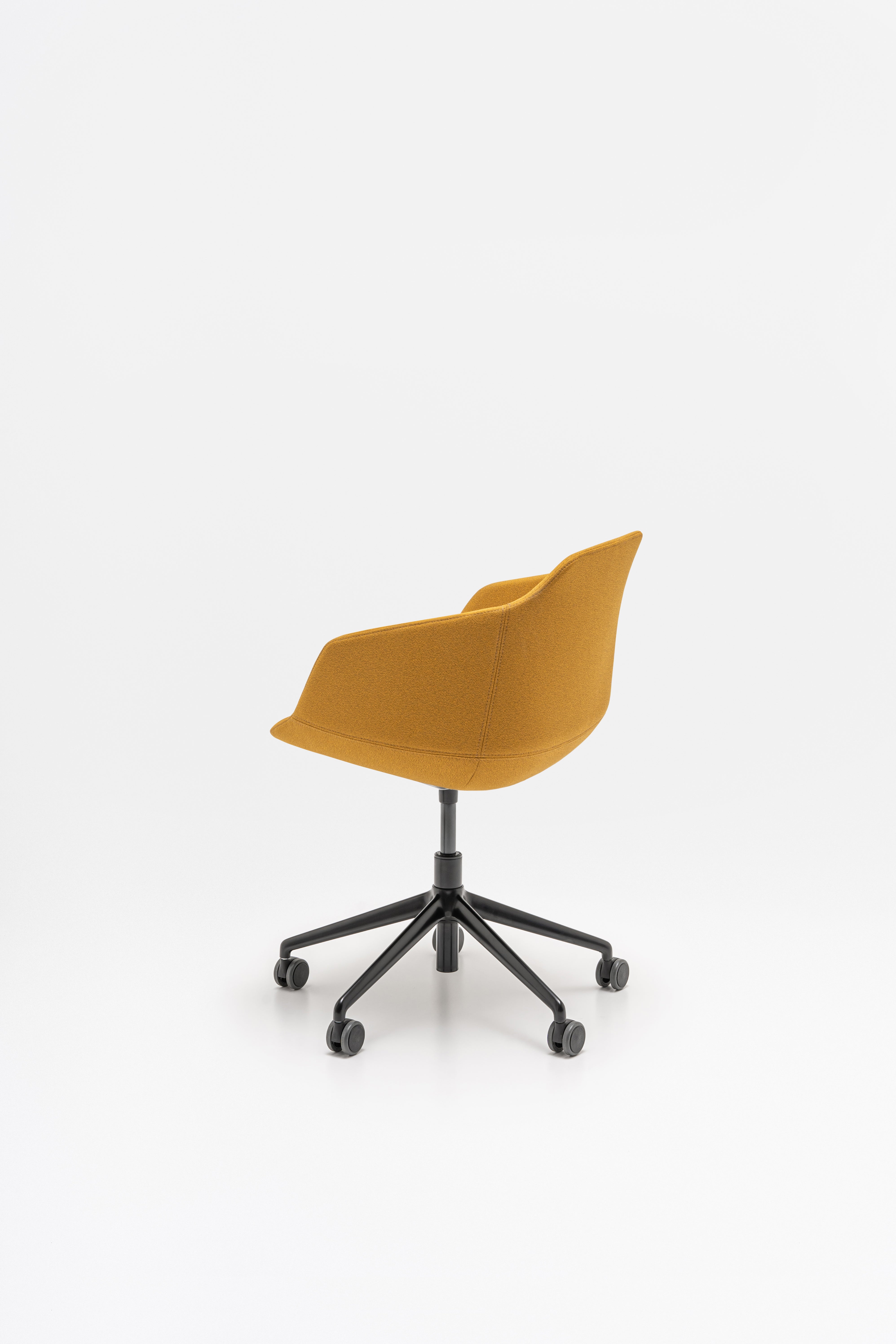 Ultra chair adjustable base with wheels for hard surface