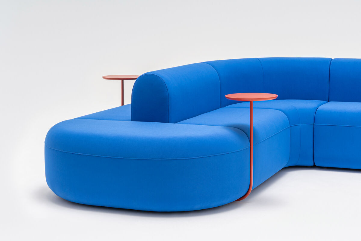 Sofa 6-modułowa narożna podwójna ARTIKO tapicerowana do salonu
