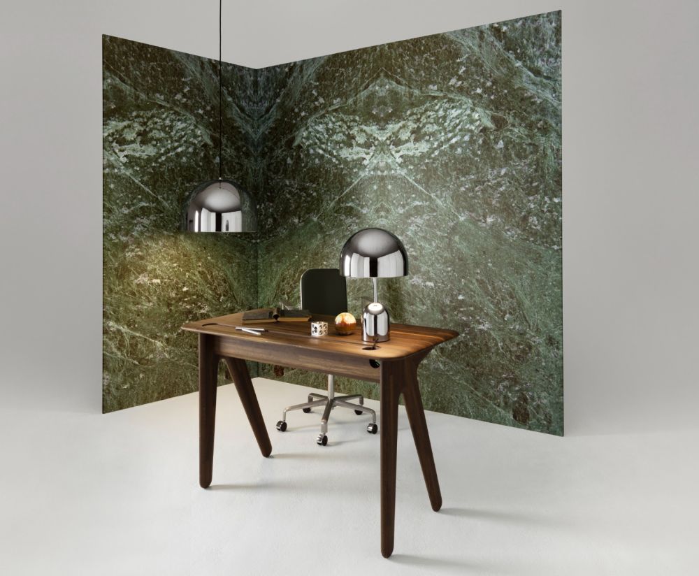SLAB Desk Black Oak Wood
