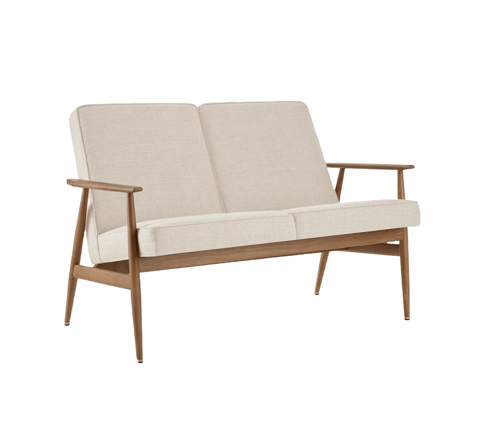 Sofa 2-osobowa dzielona FOX beżowy w tkaninie Coco Creme 366 concept Eye on Design