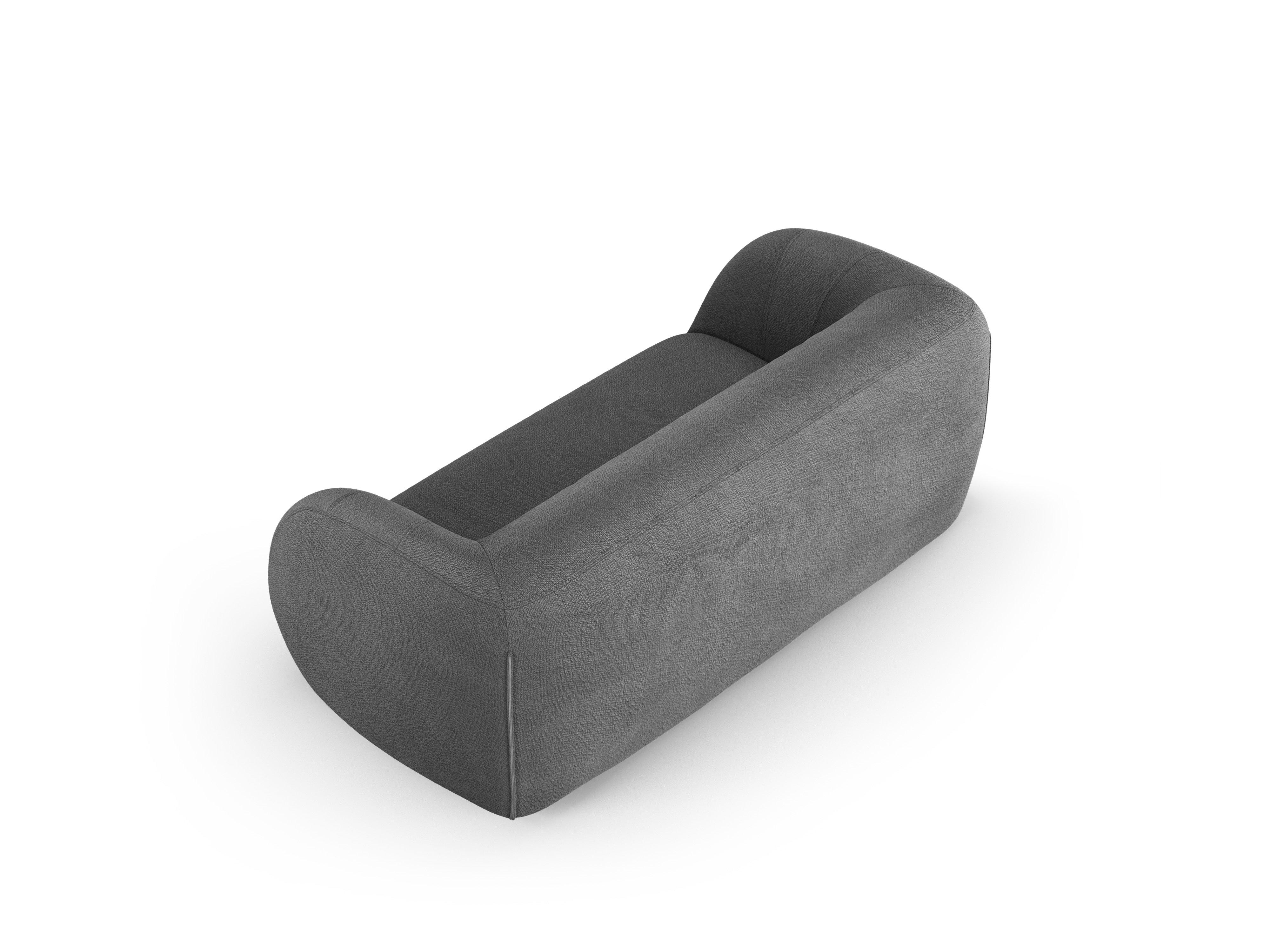 Sofa 2-osobowa ESSEN ciemnoszary boucle Cosmopolitan Design Eye on Design
