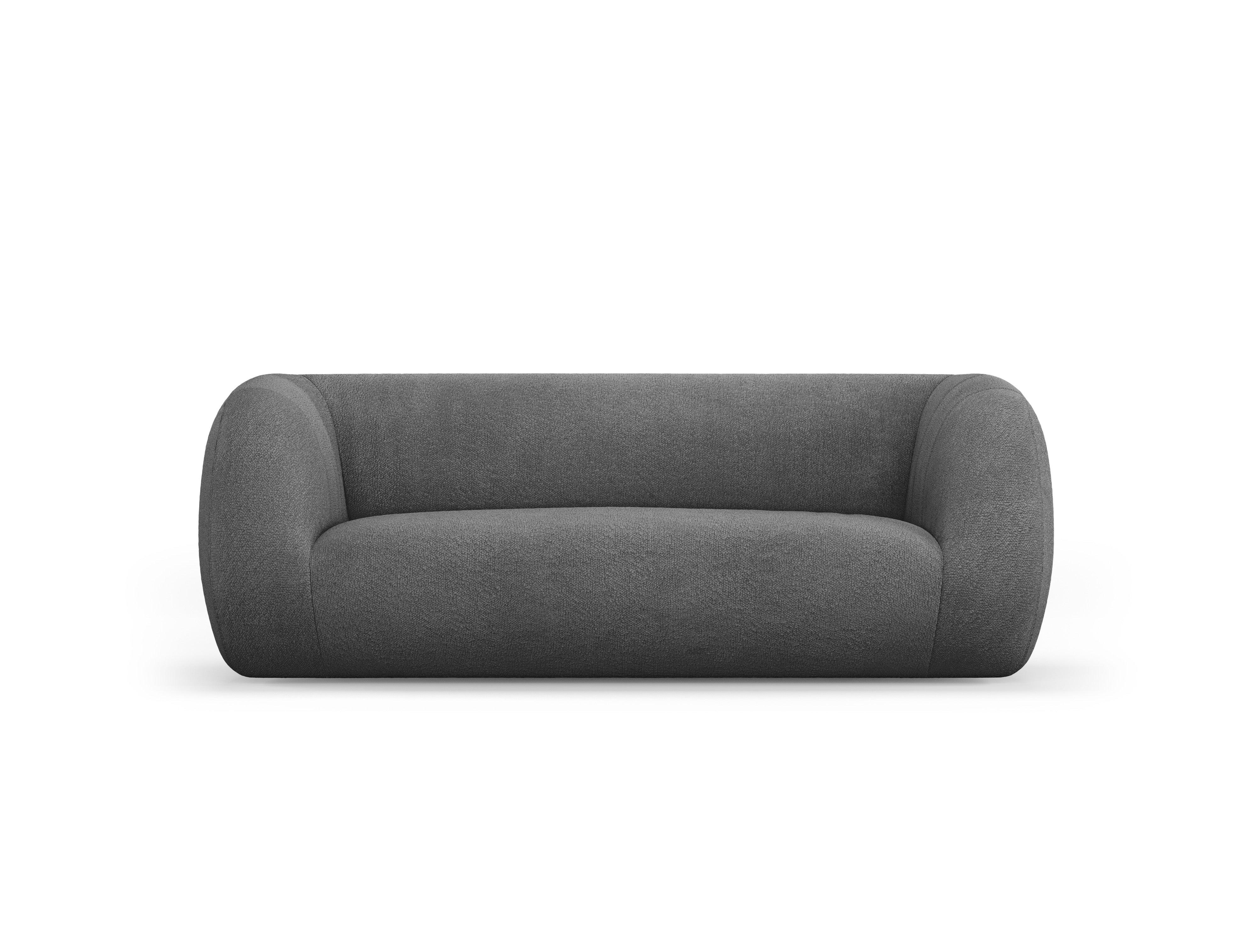 Sofa 2-osobowa ESSEN ciemnoszary boucle Cosmopolitan Design Eye on Design