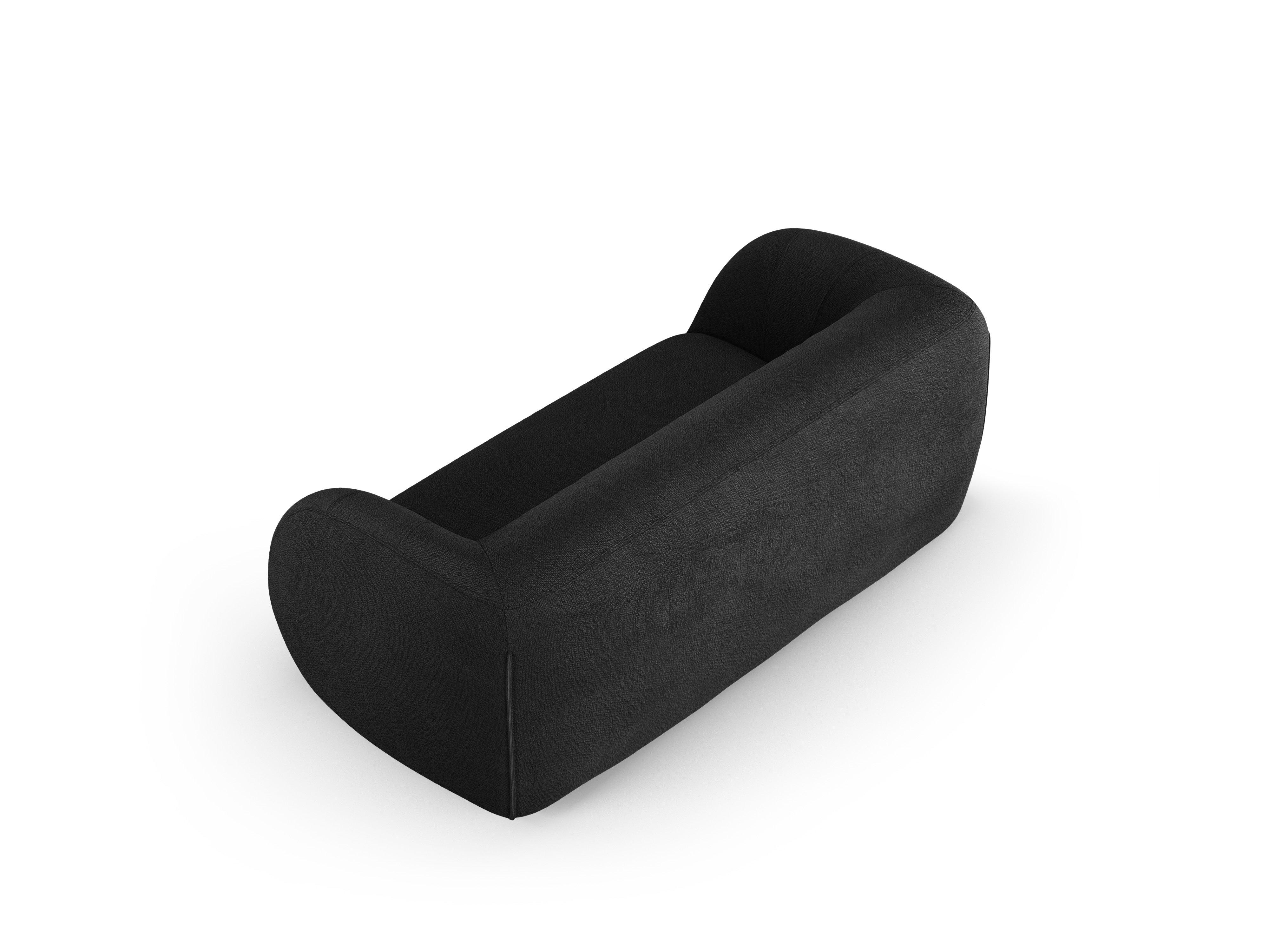Sofa 2-osobowa ESSEN czarny boucle Cosmopolitan Design Eye on Design