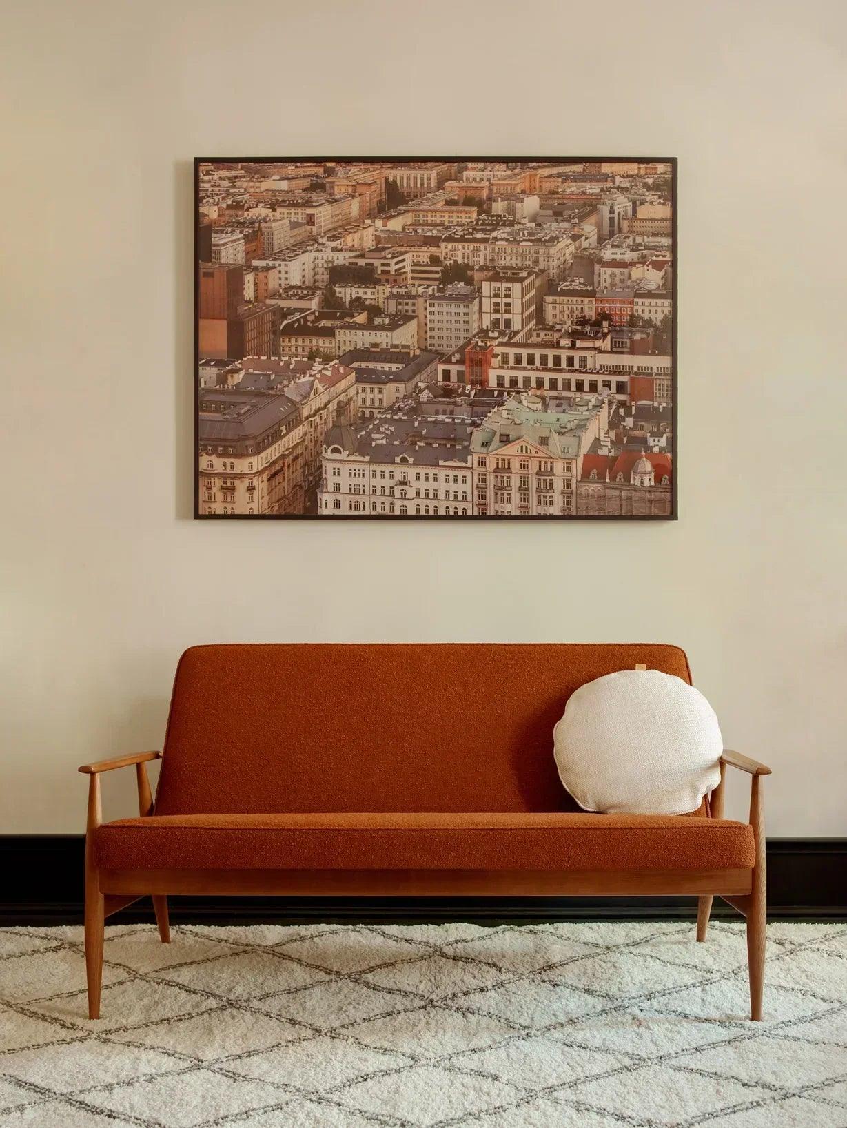 Sofa 2-osobowa FOX niebieski w tkaninie Velvet Indigo 366 concept Eye on Design