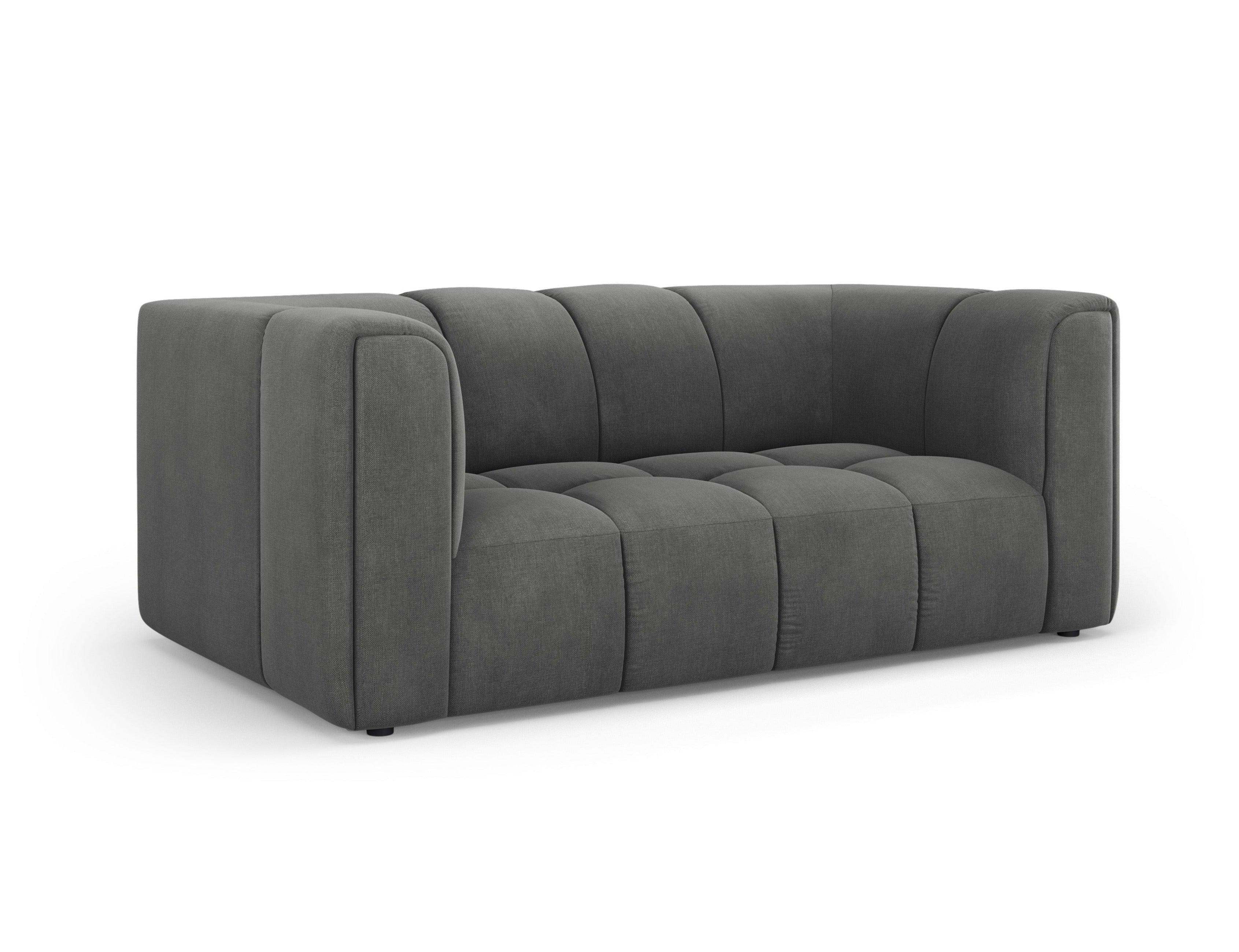 Sofa 2-osobowa FRANCESCA ciemnoszary szenil Milo Casa Eye on Design