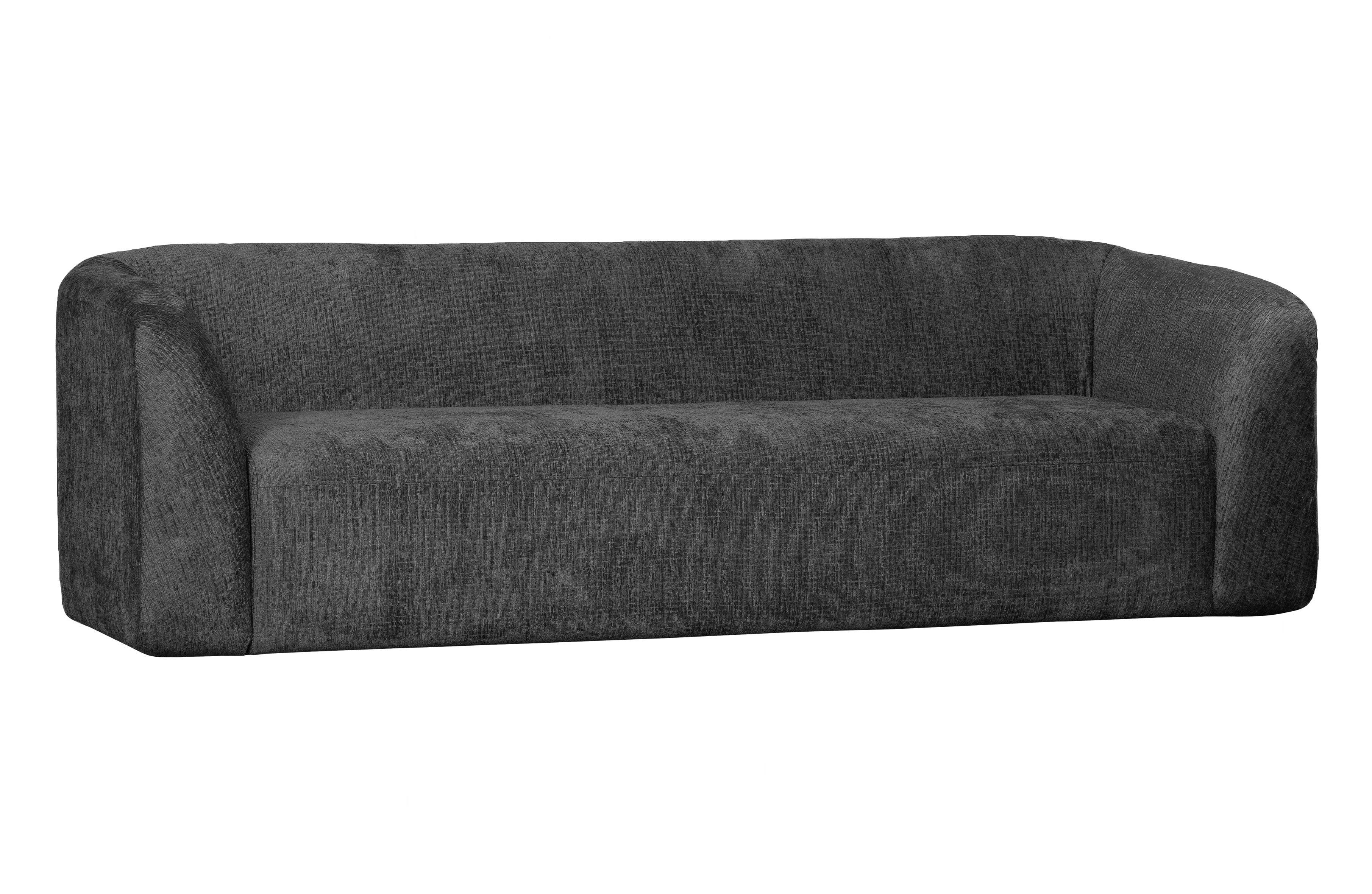 Sofa 3-osobowa aksamitna SLOPING ciemnoszary Be Pure Eye on Design