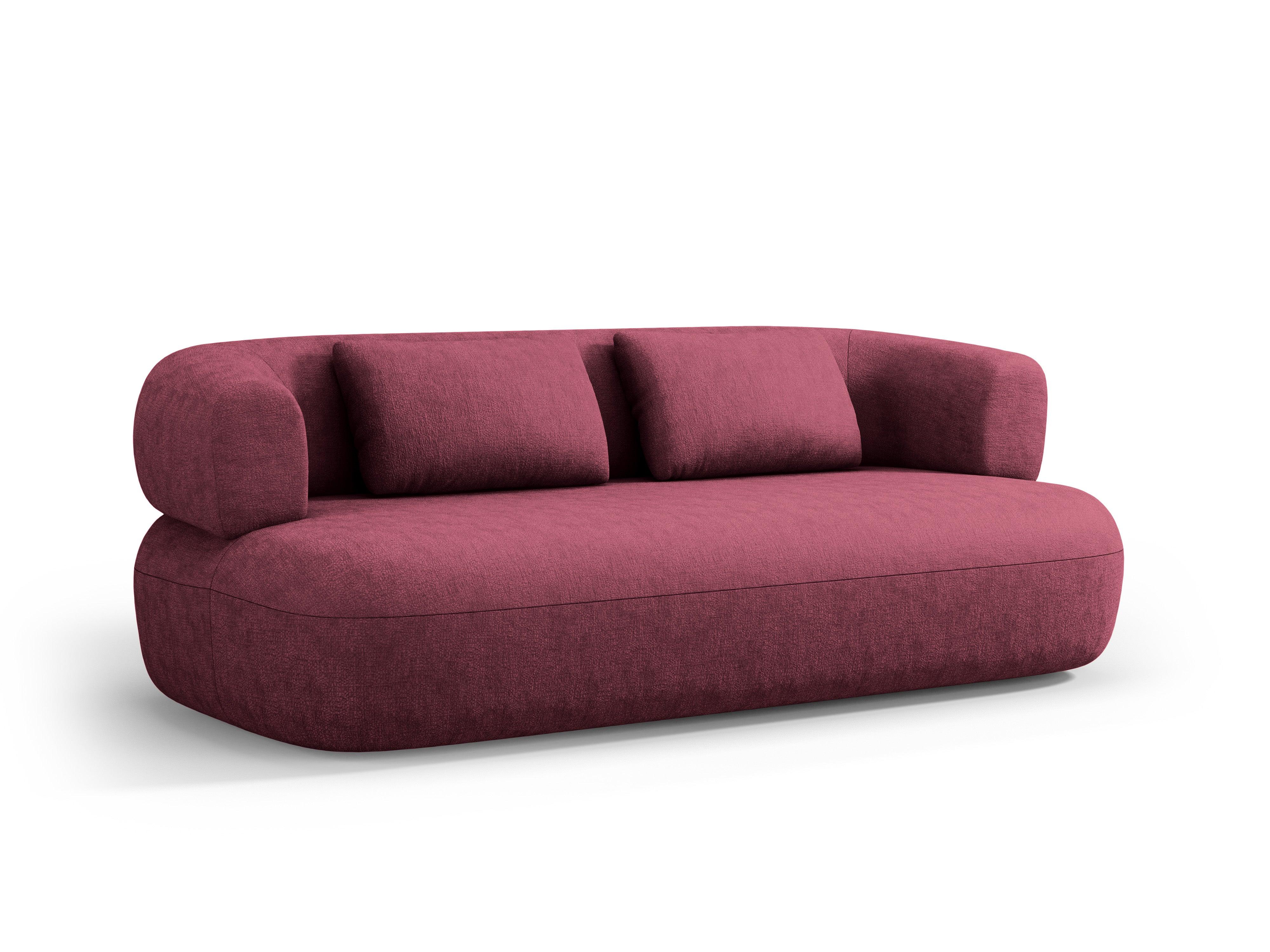 Sofa 3-osobowa ALDRIN karmazynowy szenil Windsor & Co Eye on Design