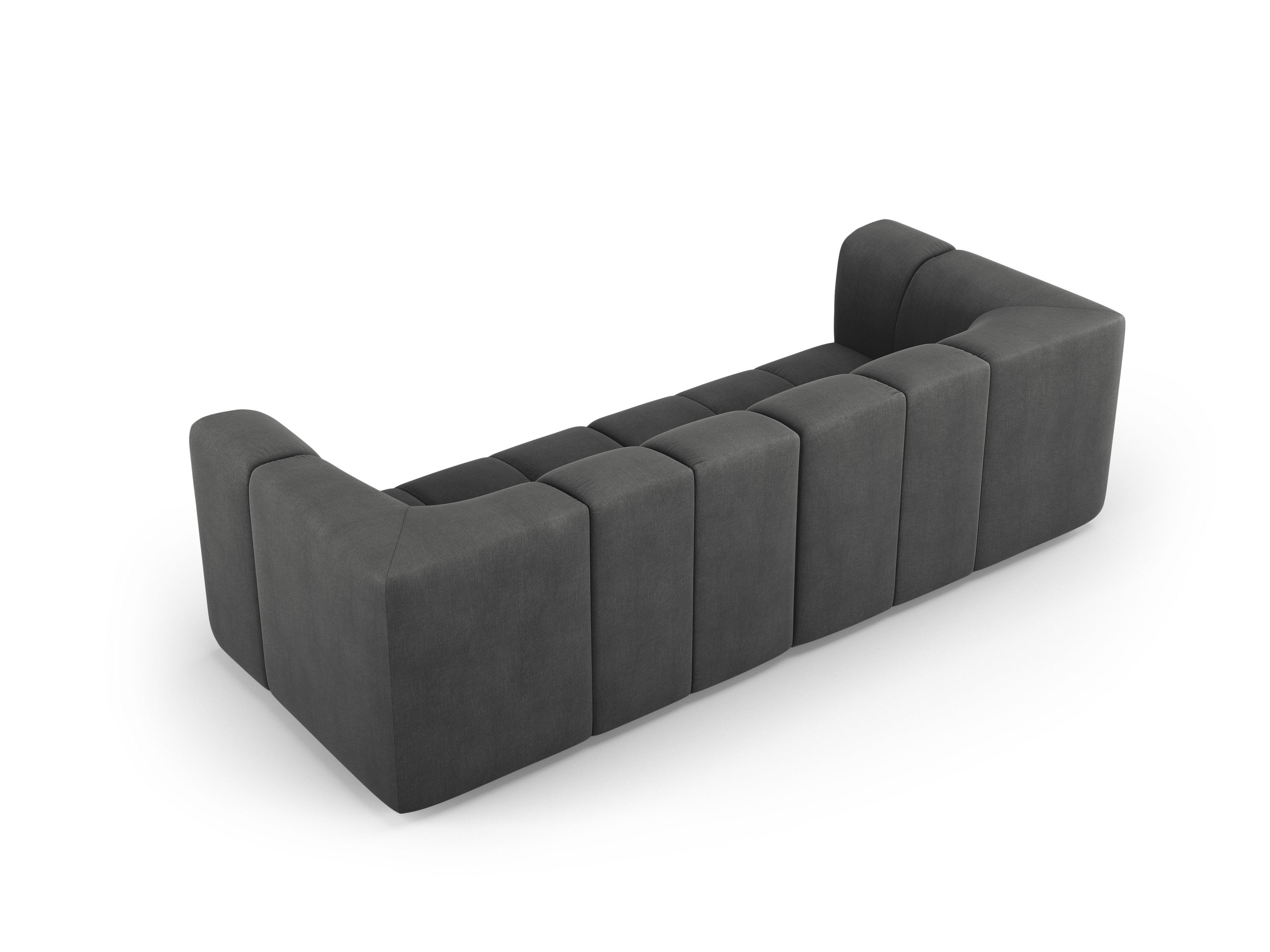 Sofa 3-osobowa FRANCESCA ciemnoszary szenil Milo Casa Eye on Design