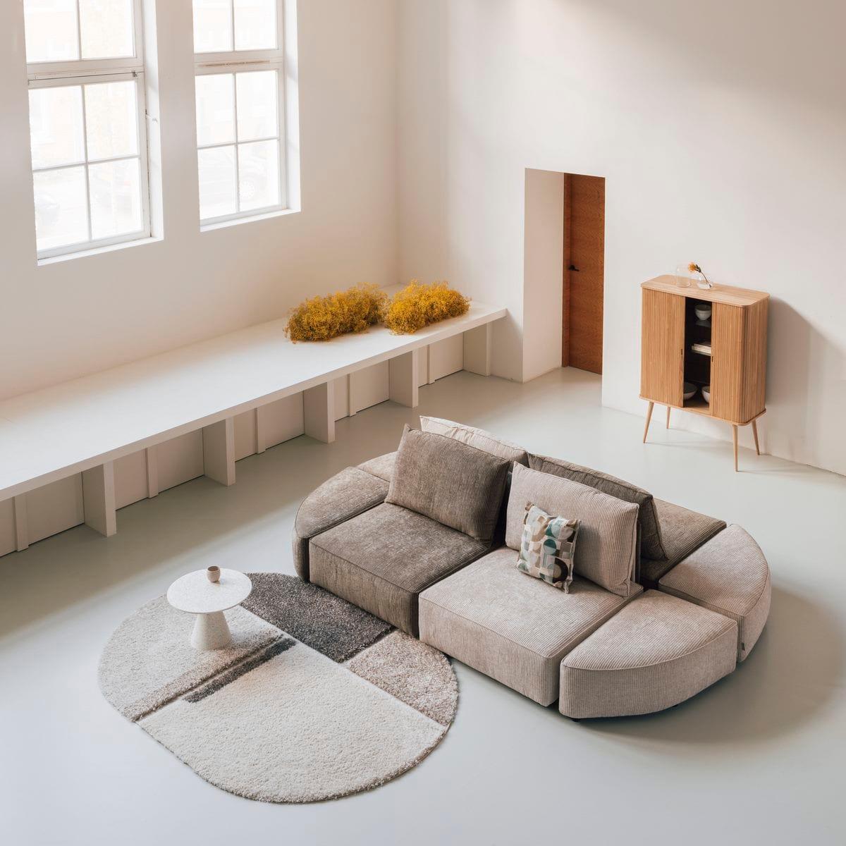 Sofa 3-osobowa HUNTER piaskowy Zuiver Eye on Design