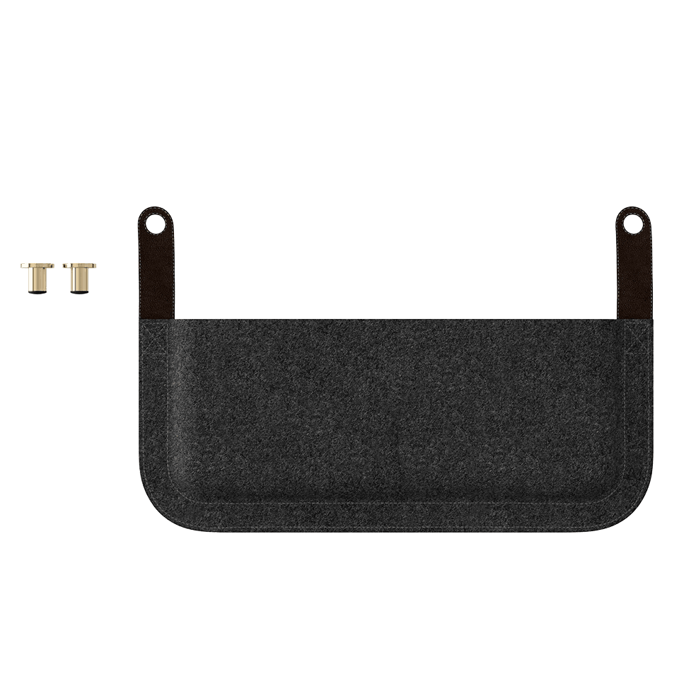 Sofa 3-osobowa LOUNGE AROUND baby blue z ciemnym dębem UMAGE Eye on Design