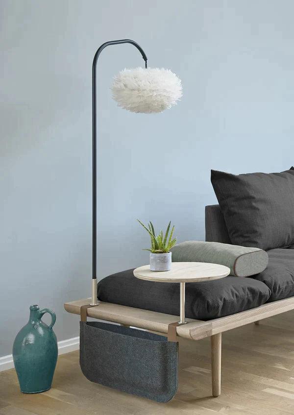 Sofa 3-osobowa LOUNGE AROUND baby blue z dębem UMAGE Tak Tak Eye on Design