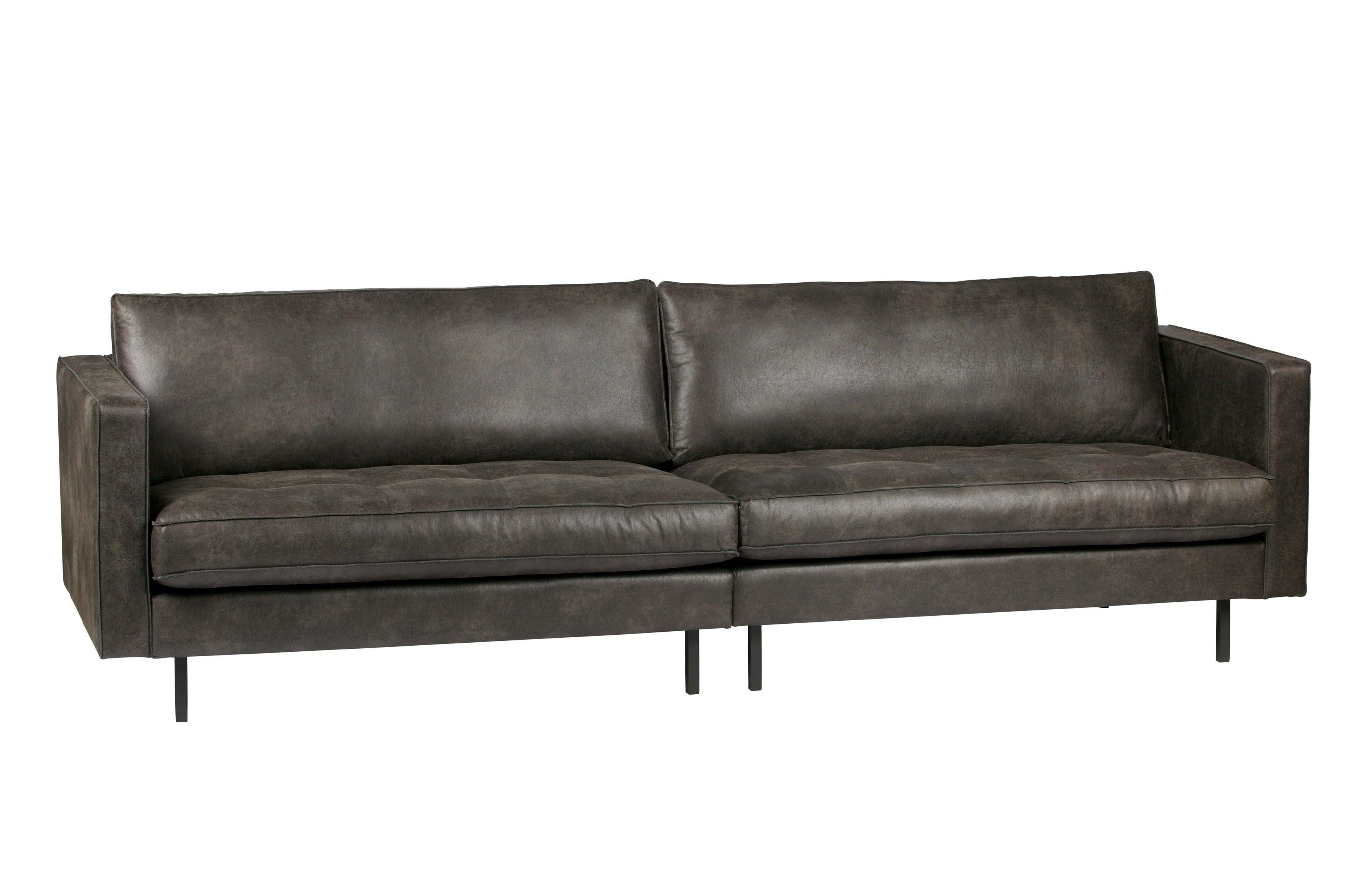 Sofa 3-osobowa skórzana RODEO czarny Be Pure Eye on Design