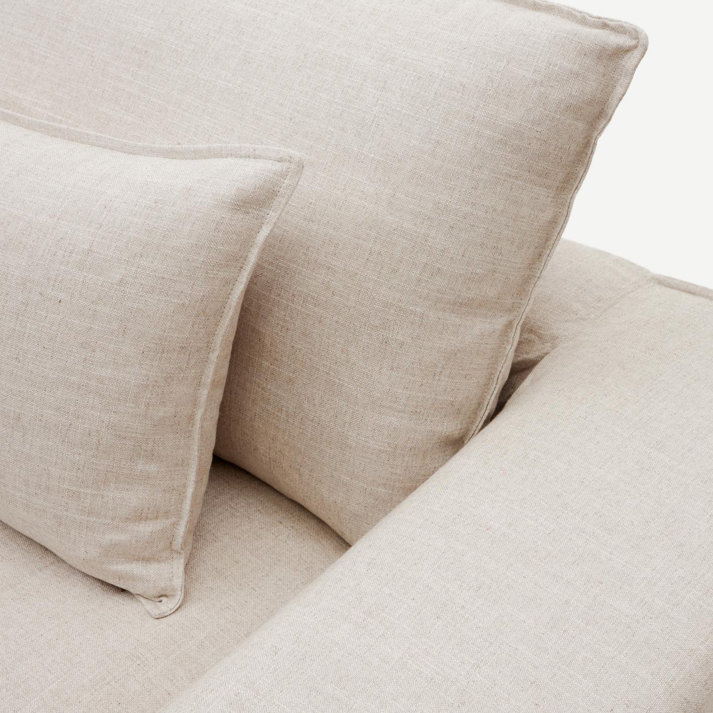 Sofa 3-osobowa ze zdejmowanym pokrowcem ANARELA beżowy La Forma Eye on Design