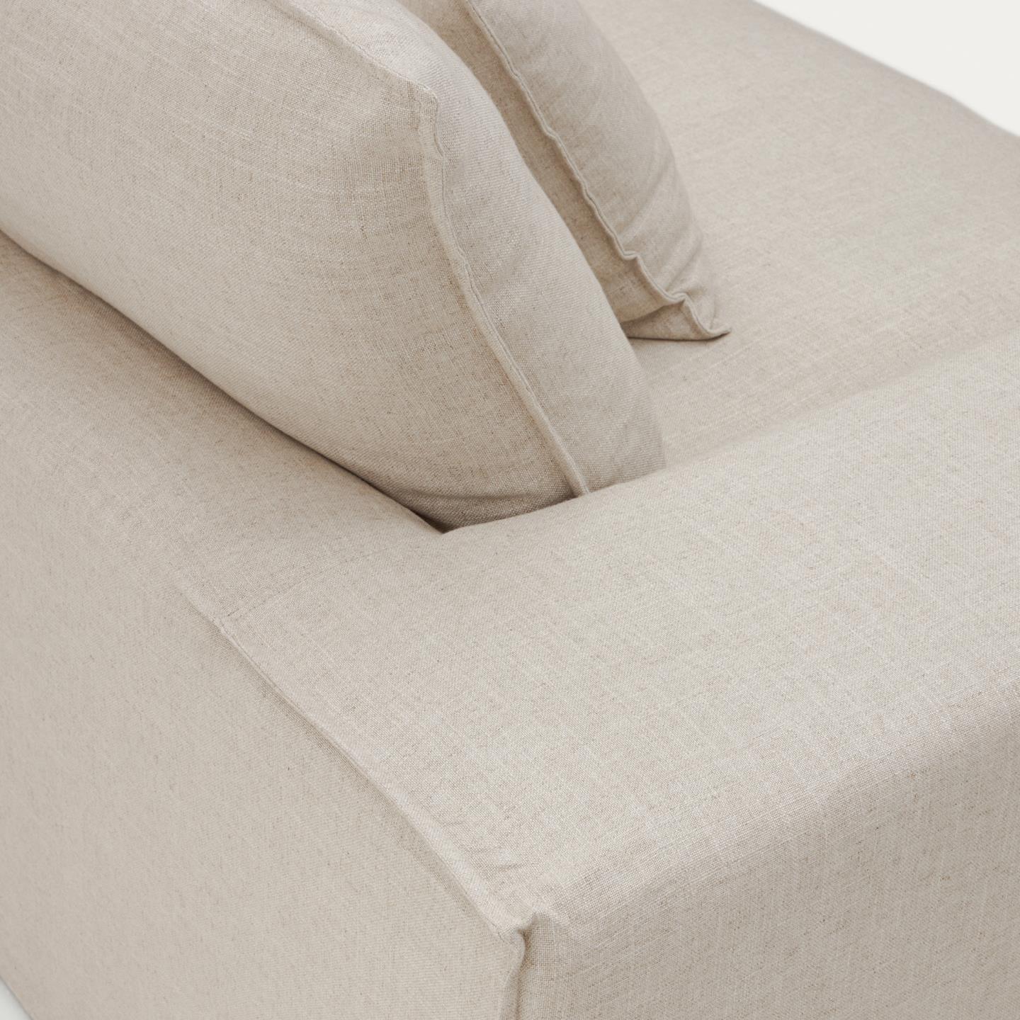 Sofa 3-osobowa ze zdejmowanym pokrowcem ANARELA beżowy La Forma Eye on Design