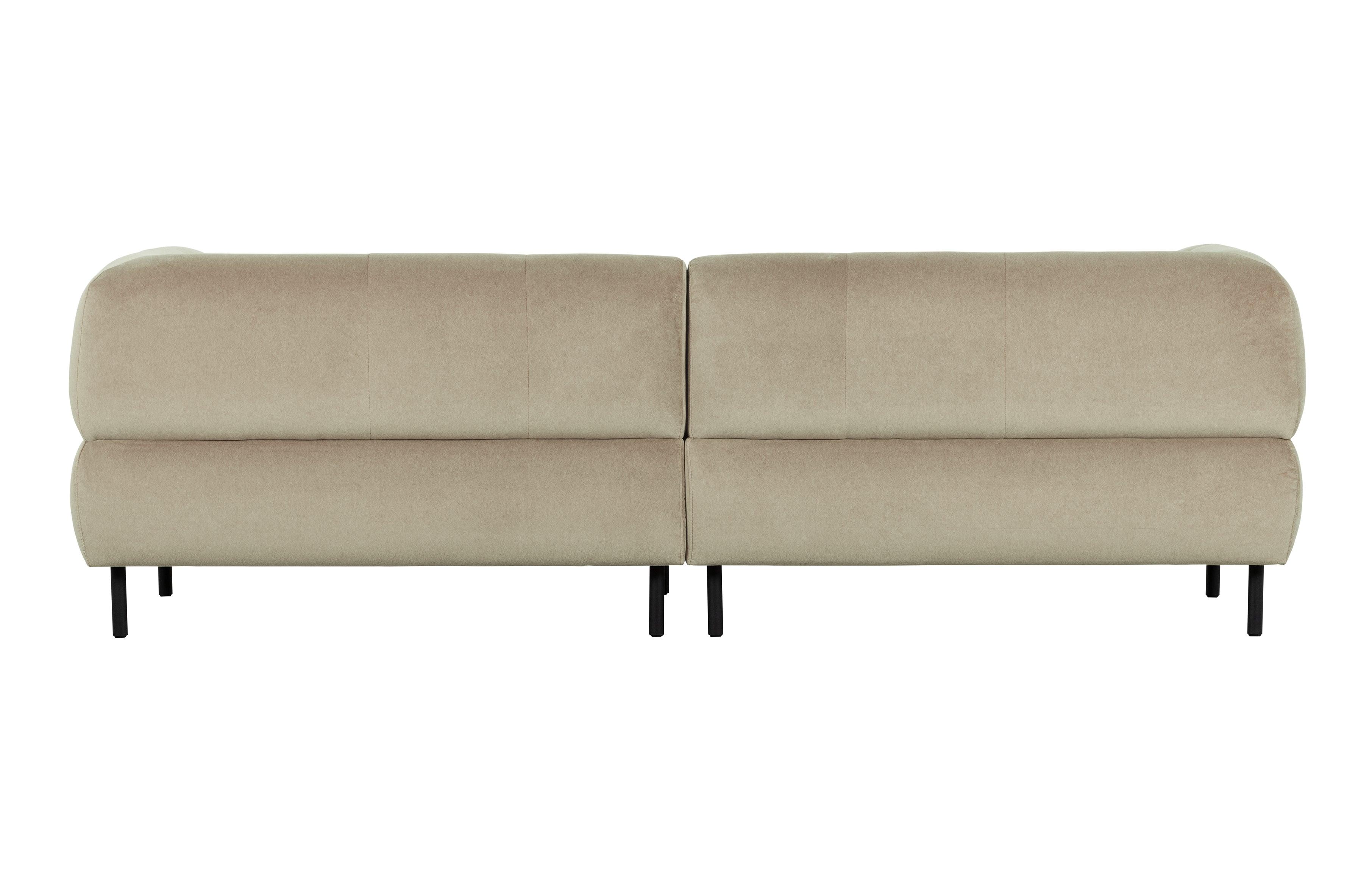 Sofa 4-osobowa aksamitna LLOYD piaskowy Woood Exclusive Eye on Design