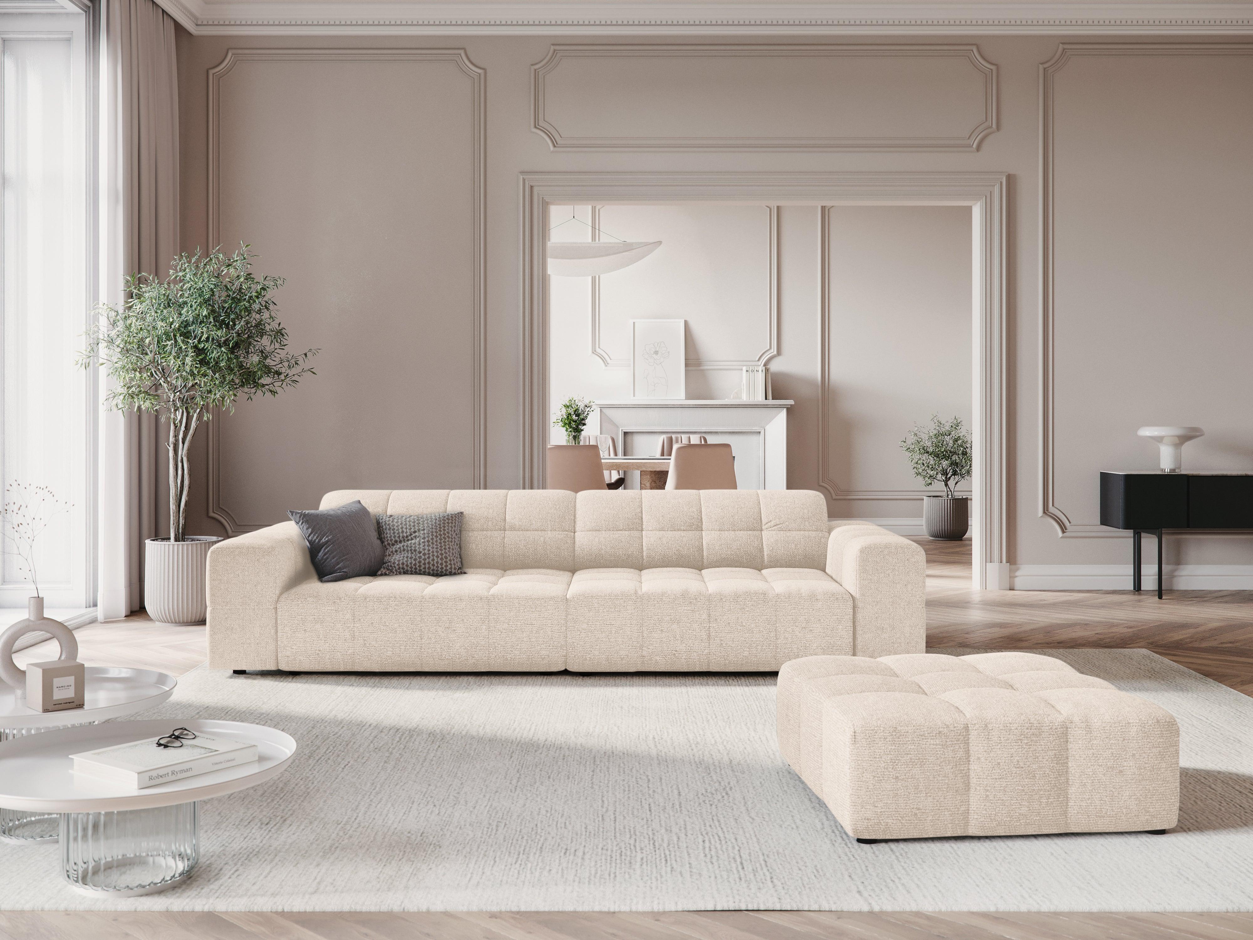 Sofa 4-osobowa CHICAGO jasnobeżowy szenil Cosmopolitan Design Eye on Design