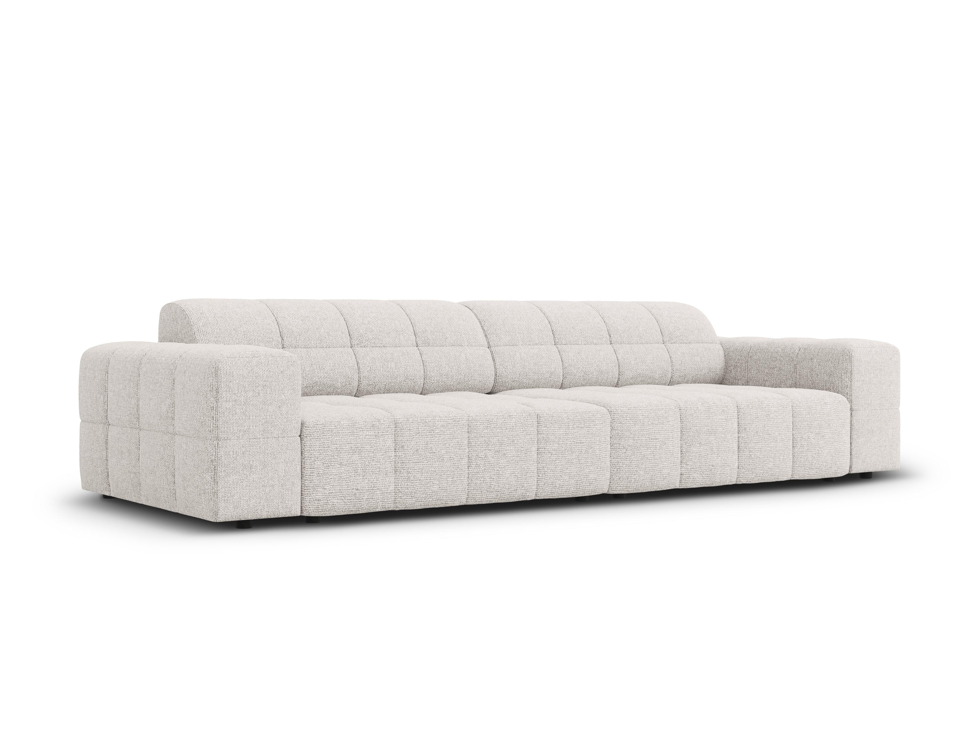 Sofa 4-osobowa CHICAGO jasnoszary szenil Cosmopolitan Design Eye on Design